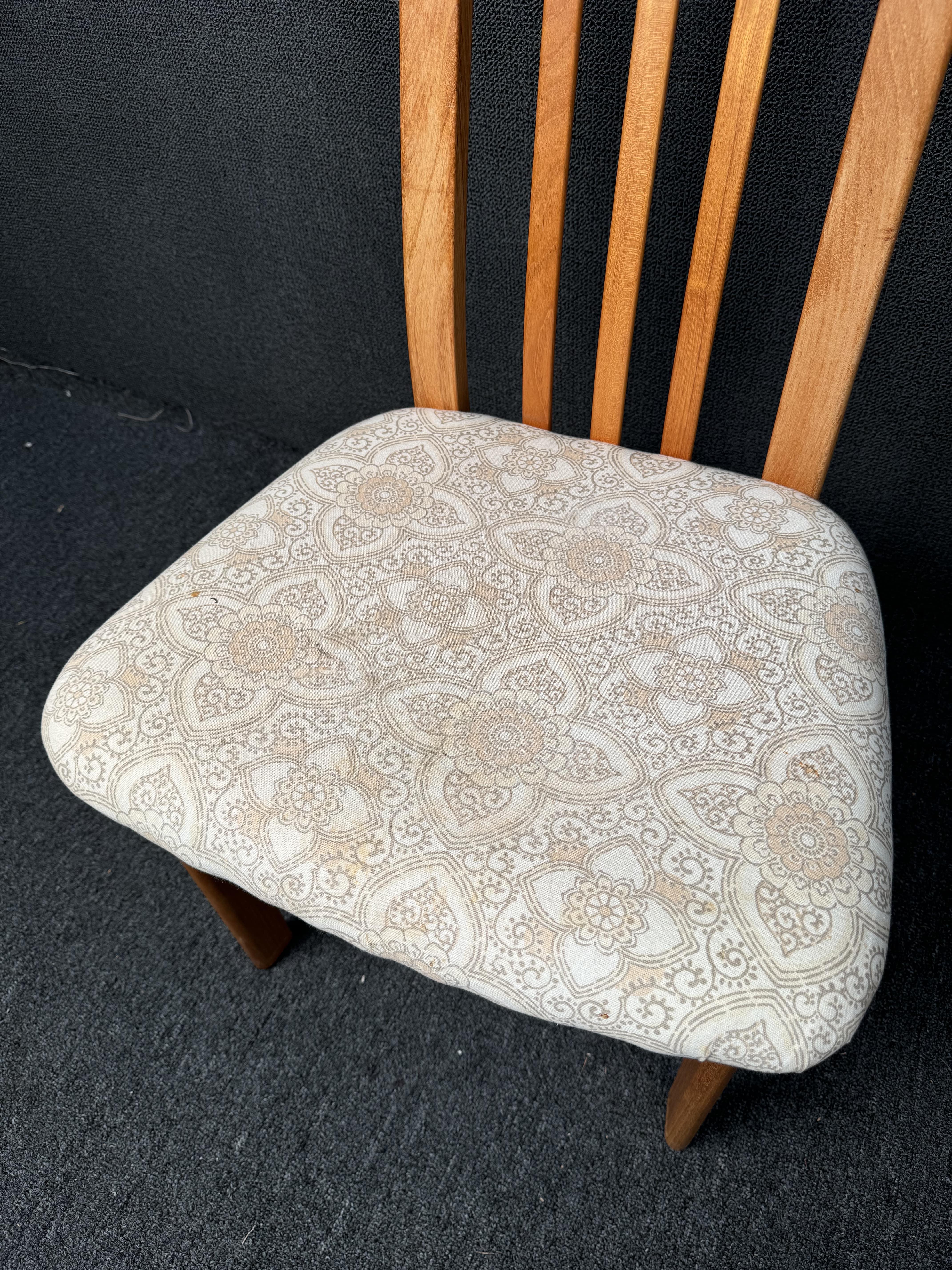 Vintage Teak Dining Chairs by Nordic Furniture For Sale 12