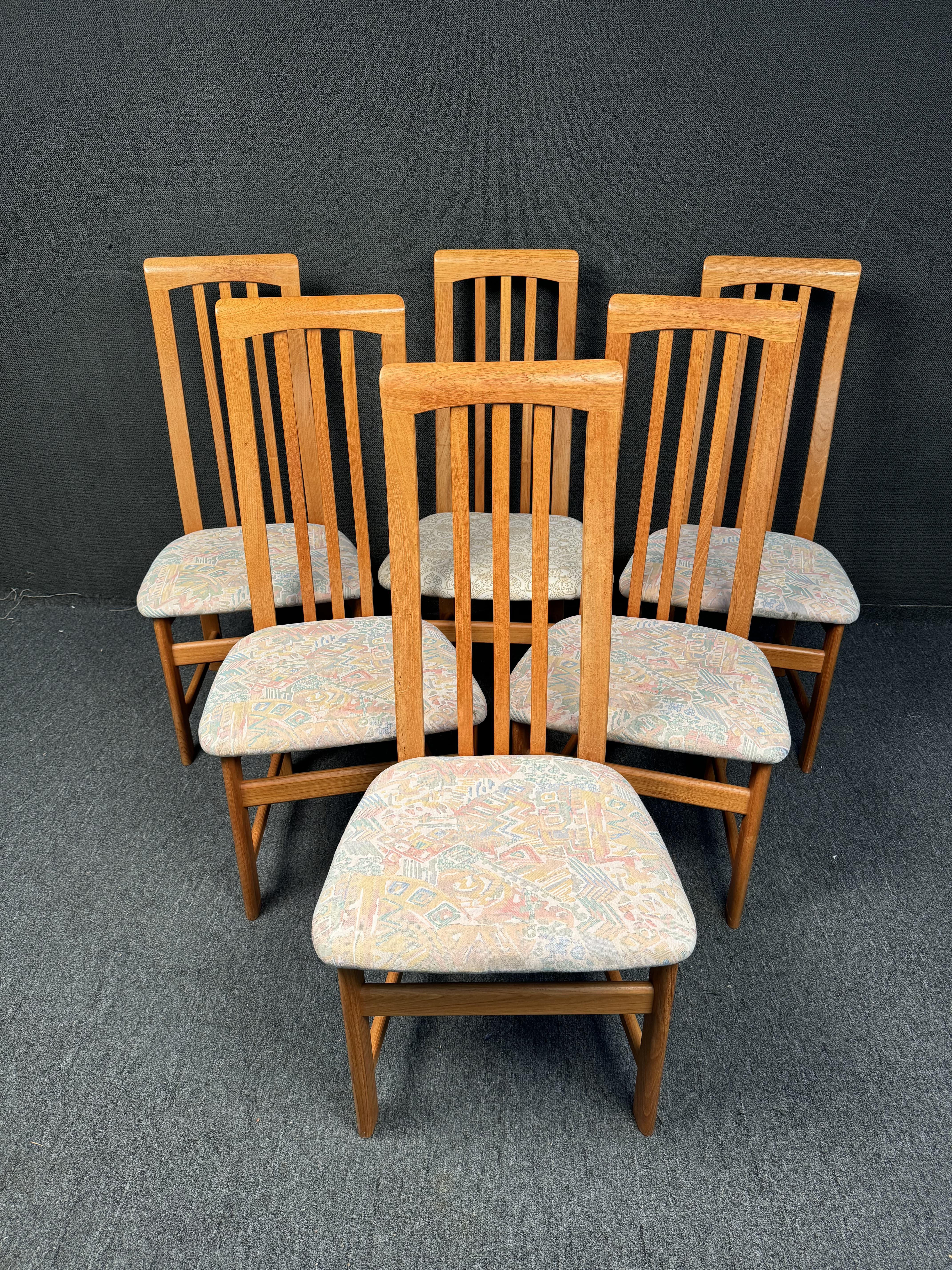 Canadian Vintage Teak Dining Chairs by Nordic Furniture For Sale