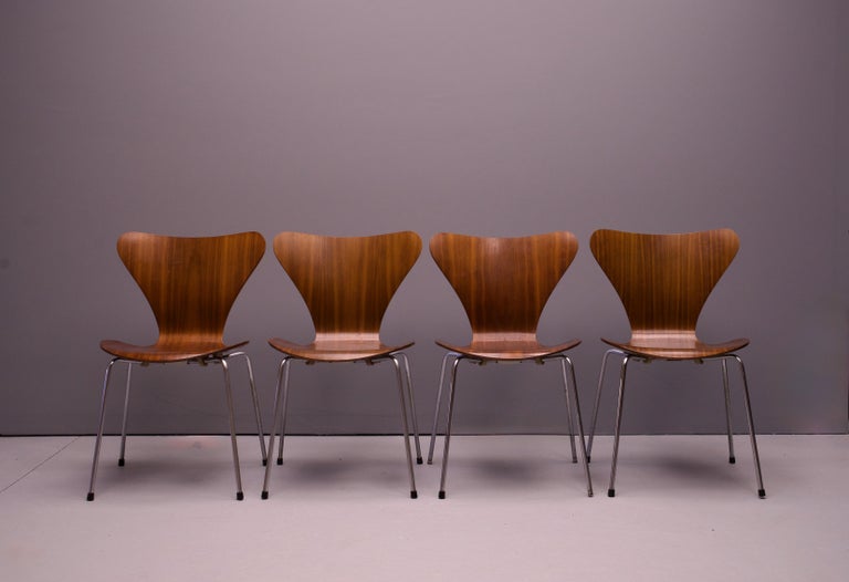 ダイニングチェア FRITZ HANSEN SEVEN CHAIR TEAK VINTAGE Vintage Arne Jacobsen Series-7 Teak Desk Chair for Fritz