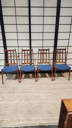Vintage teak dining chairs, set of 4