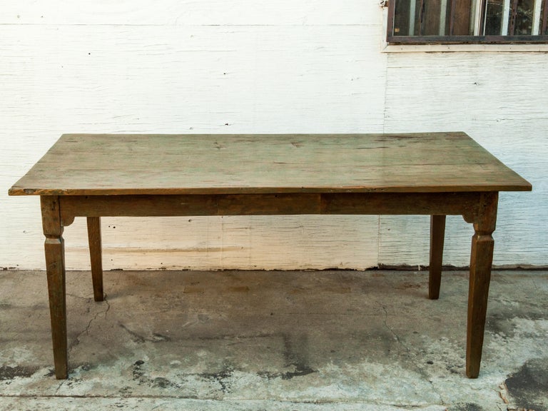 Vintage Teak Dining / Kitchen Table Java, Original Color Traces Mid-20th Century at 1stDibs