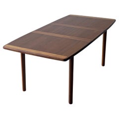 Vintage Teak Dining Table with Banded Edges