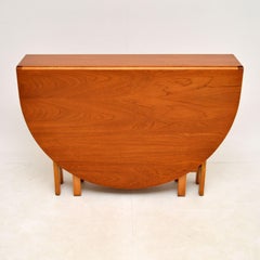 Vintage Teak Drop Leaf Dining Table