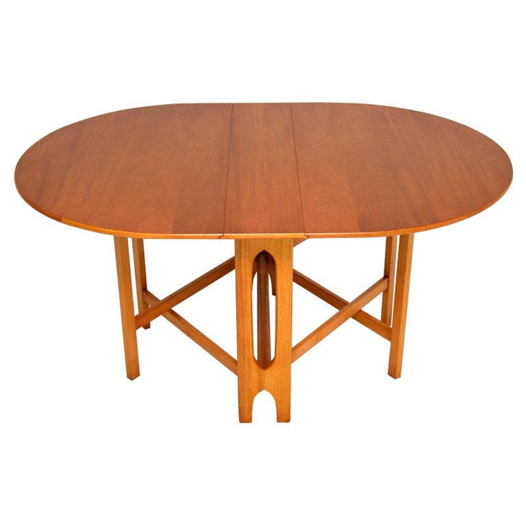 Vintage Teak Drop Leaf Dining Table at 1stDibs
