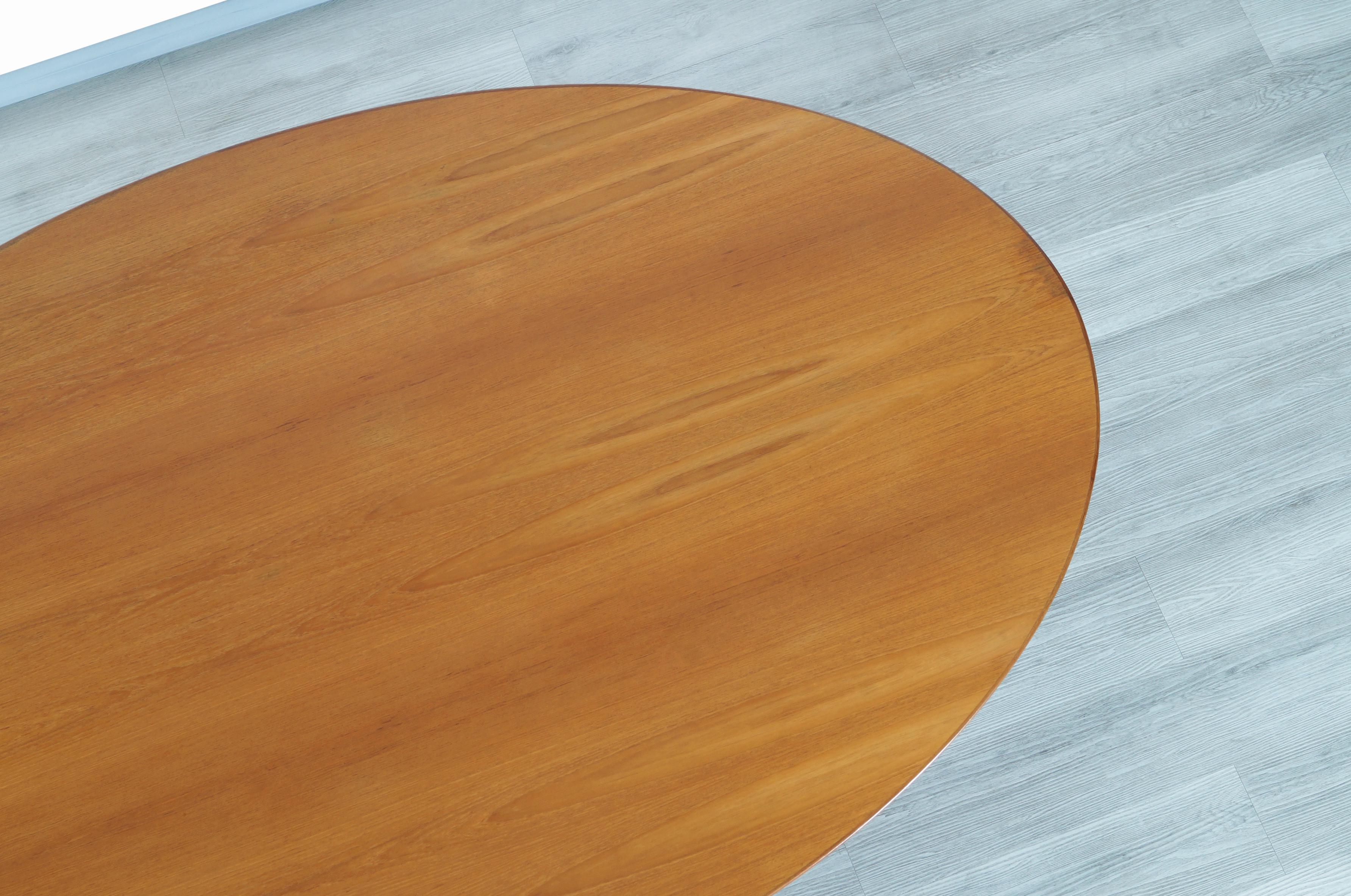 Vintage Teak Executive Desk or Dining Table by Florence Knoll 4