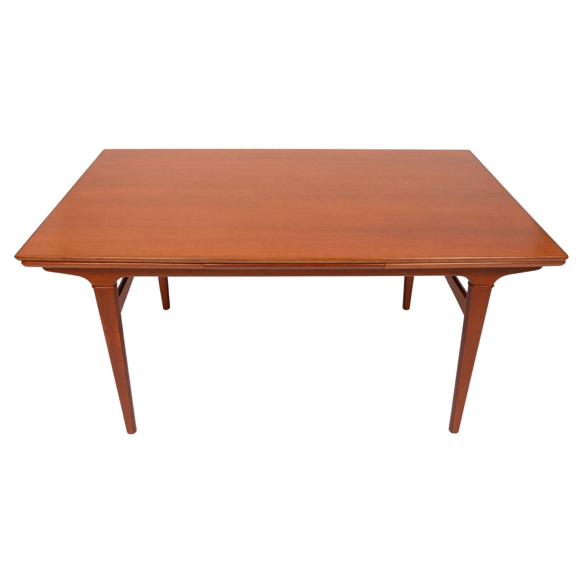 Table à manger extensible en teck vintage par Knud Nielsen pour Møbelfabrik Løsning