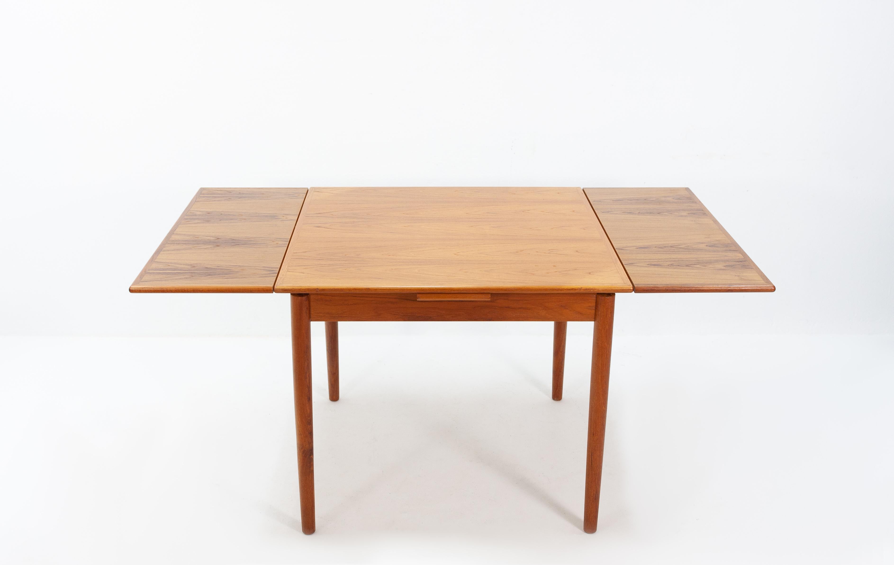 Mid-Century Modern Vintage Teak Extendable Table, Denmark, 1960s