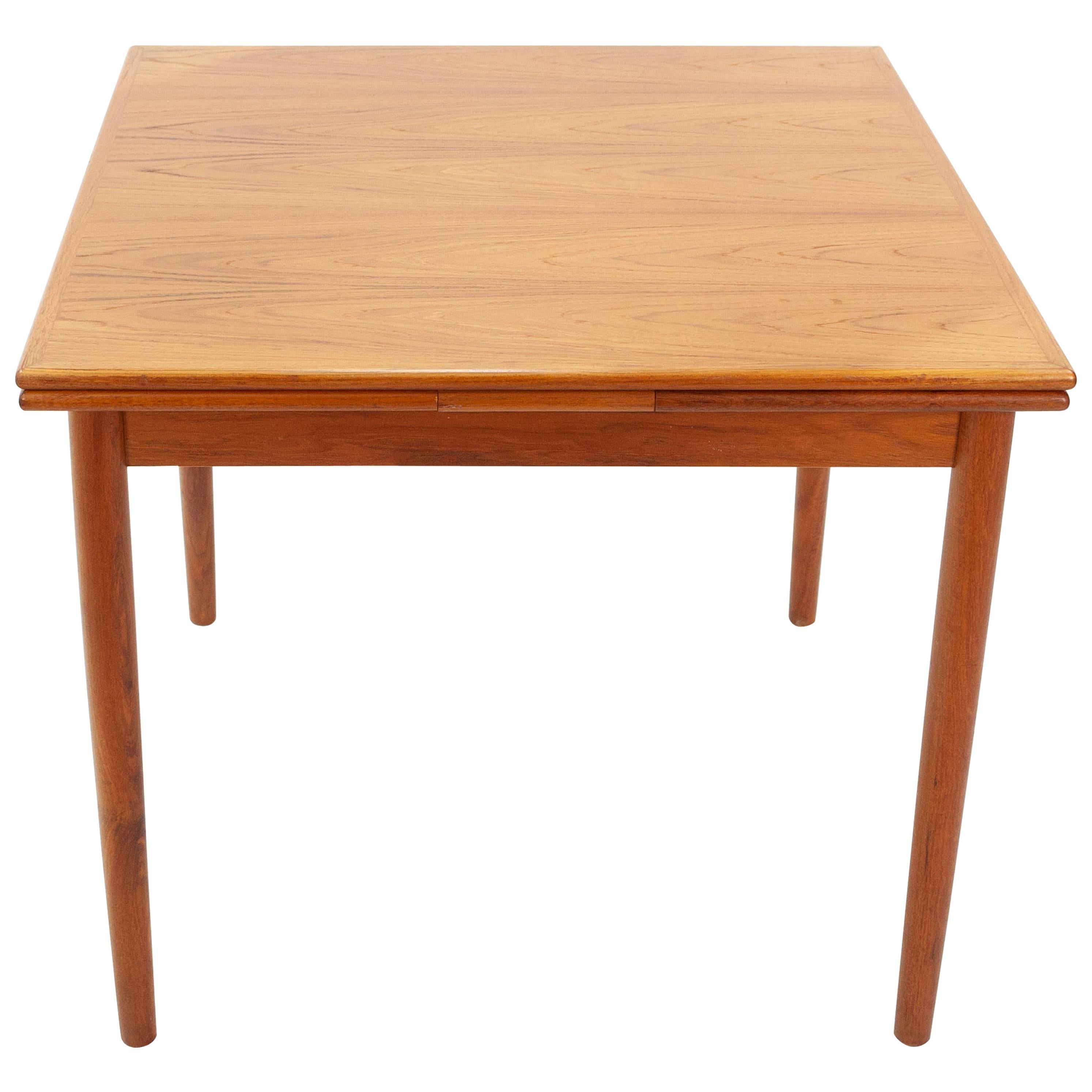 Vintage Teak Extendable Table, Denmark, 1960s