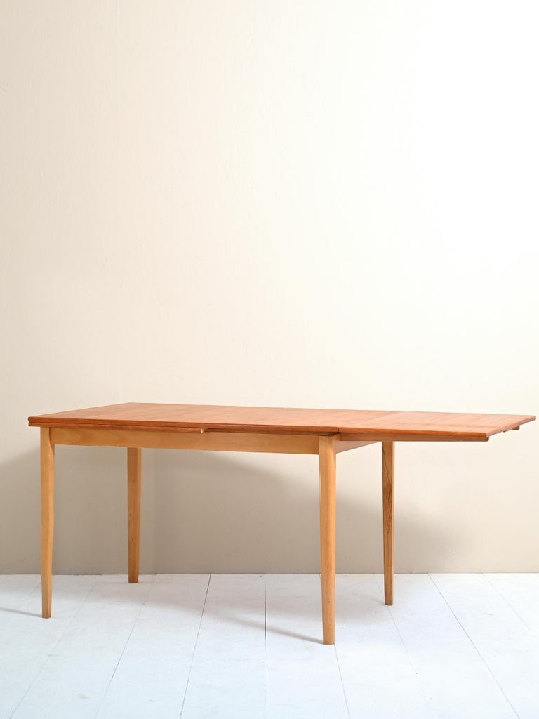 Vintage Teak Extending Table For Sale at 1stDibs