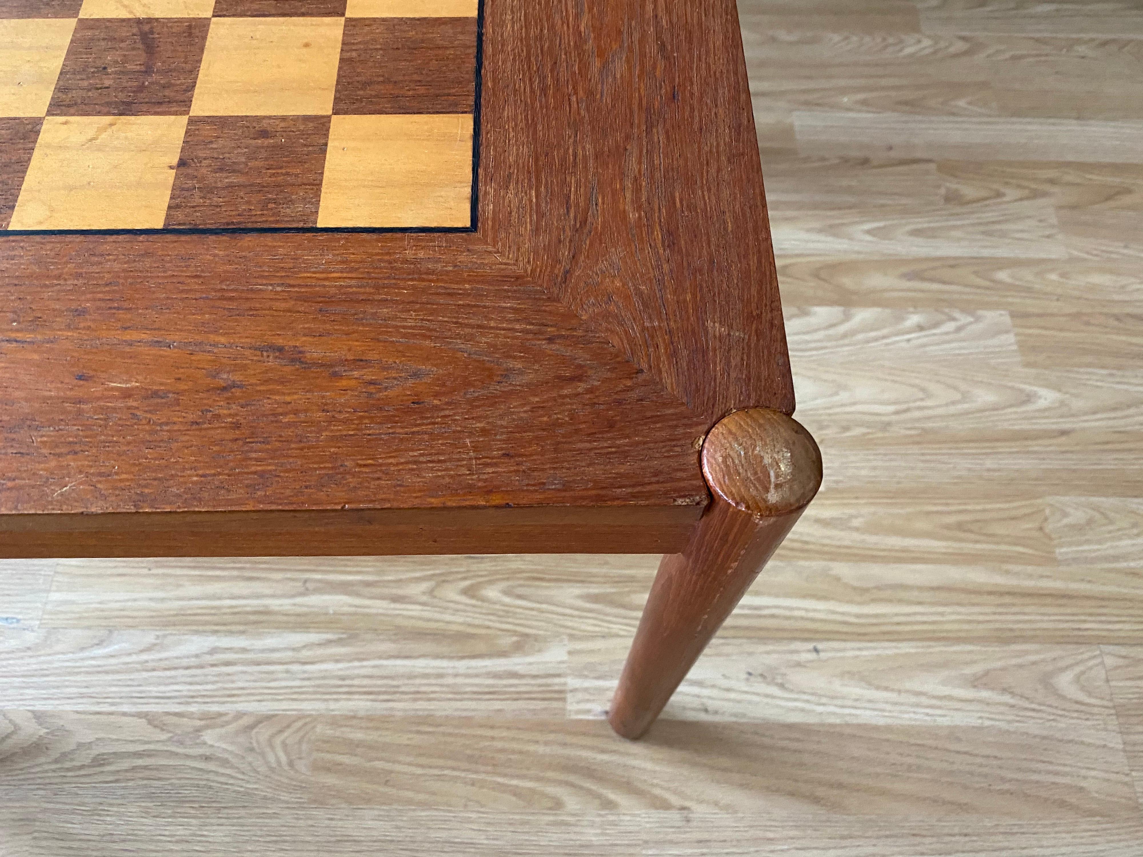 mid century chess table