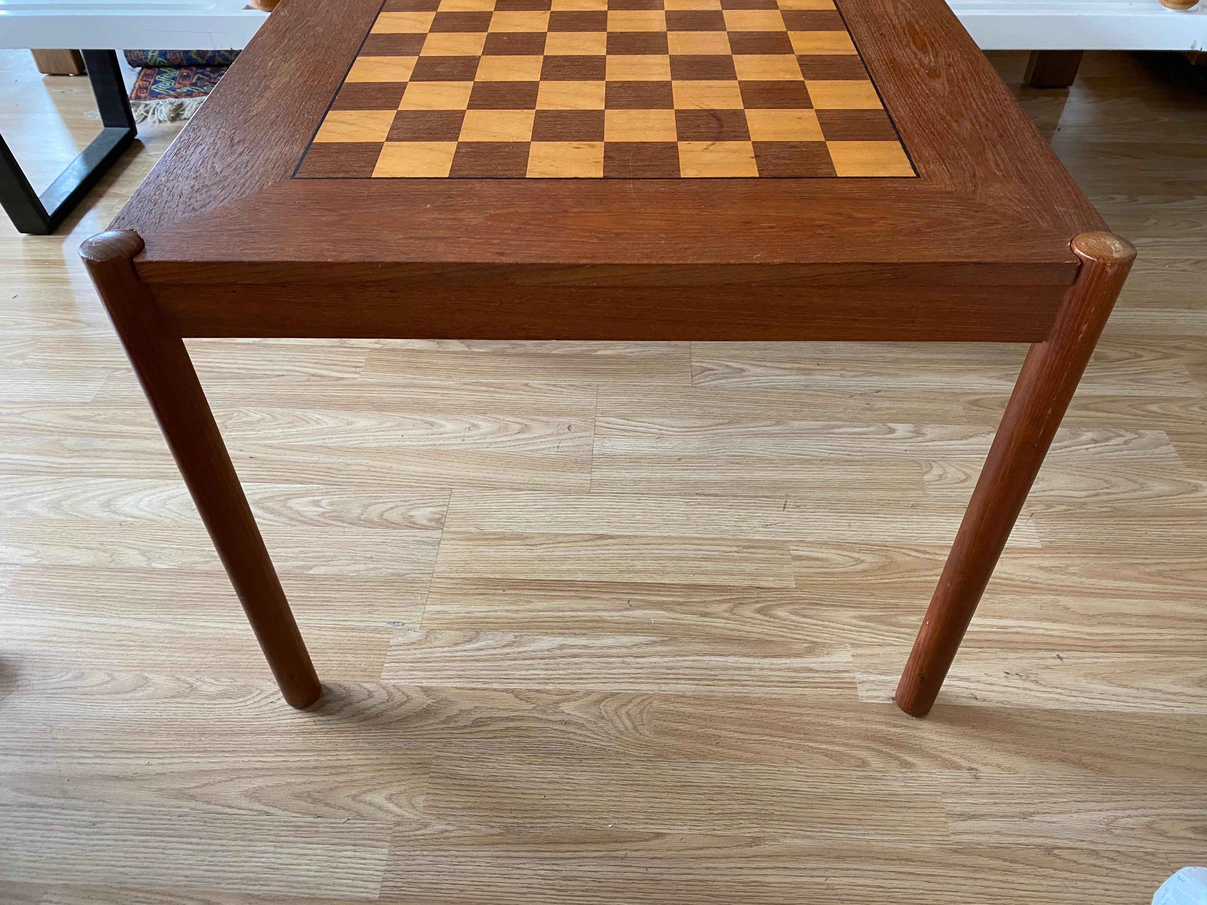 mid century modern chess table