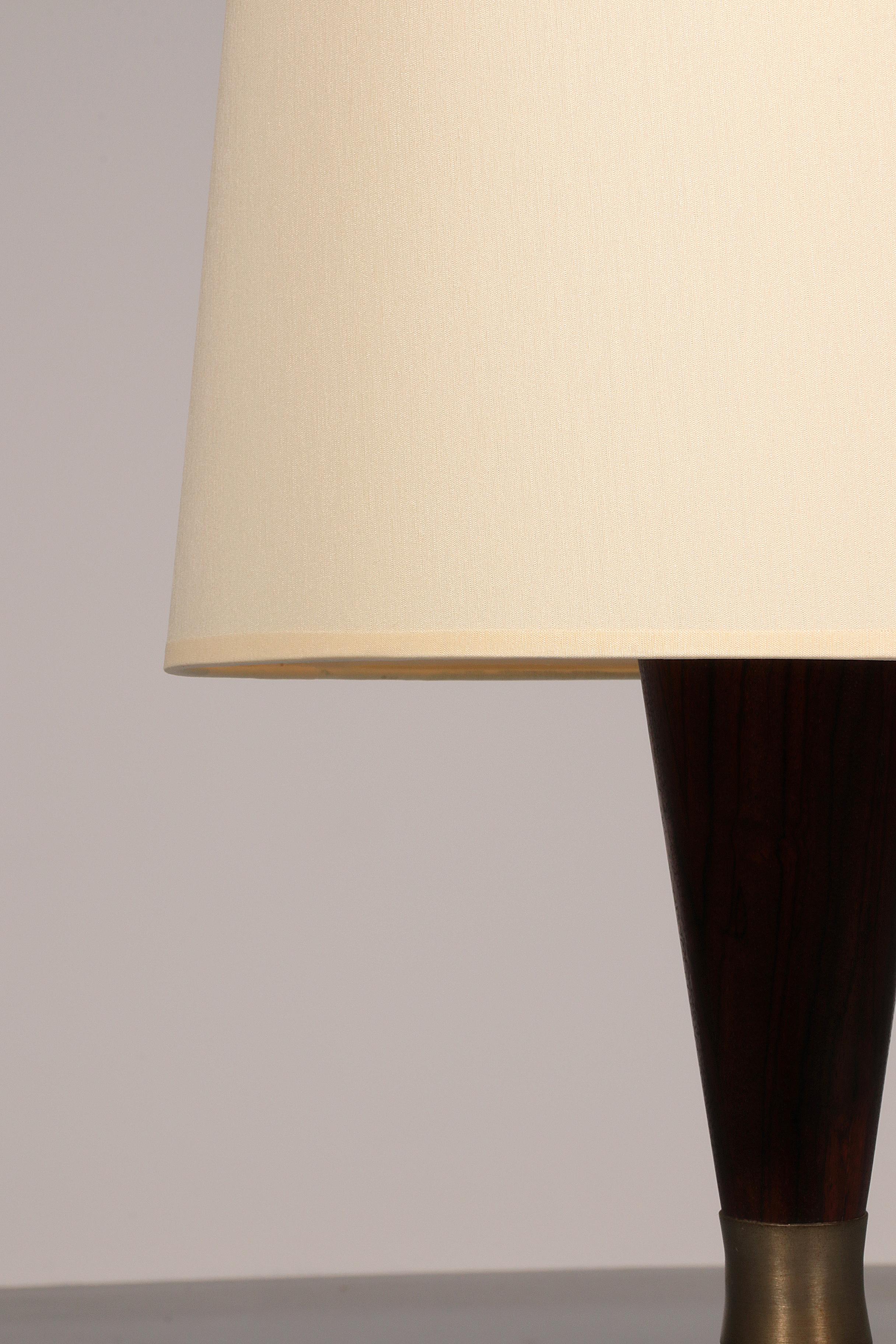 Vintage Stehleuchte aus Teakholz mit Stoffschirm von Parker Knoll, 1960er Jahre im Angebot 6