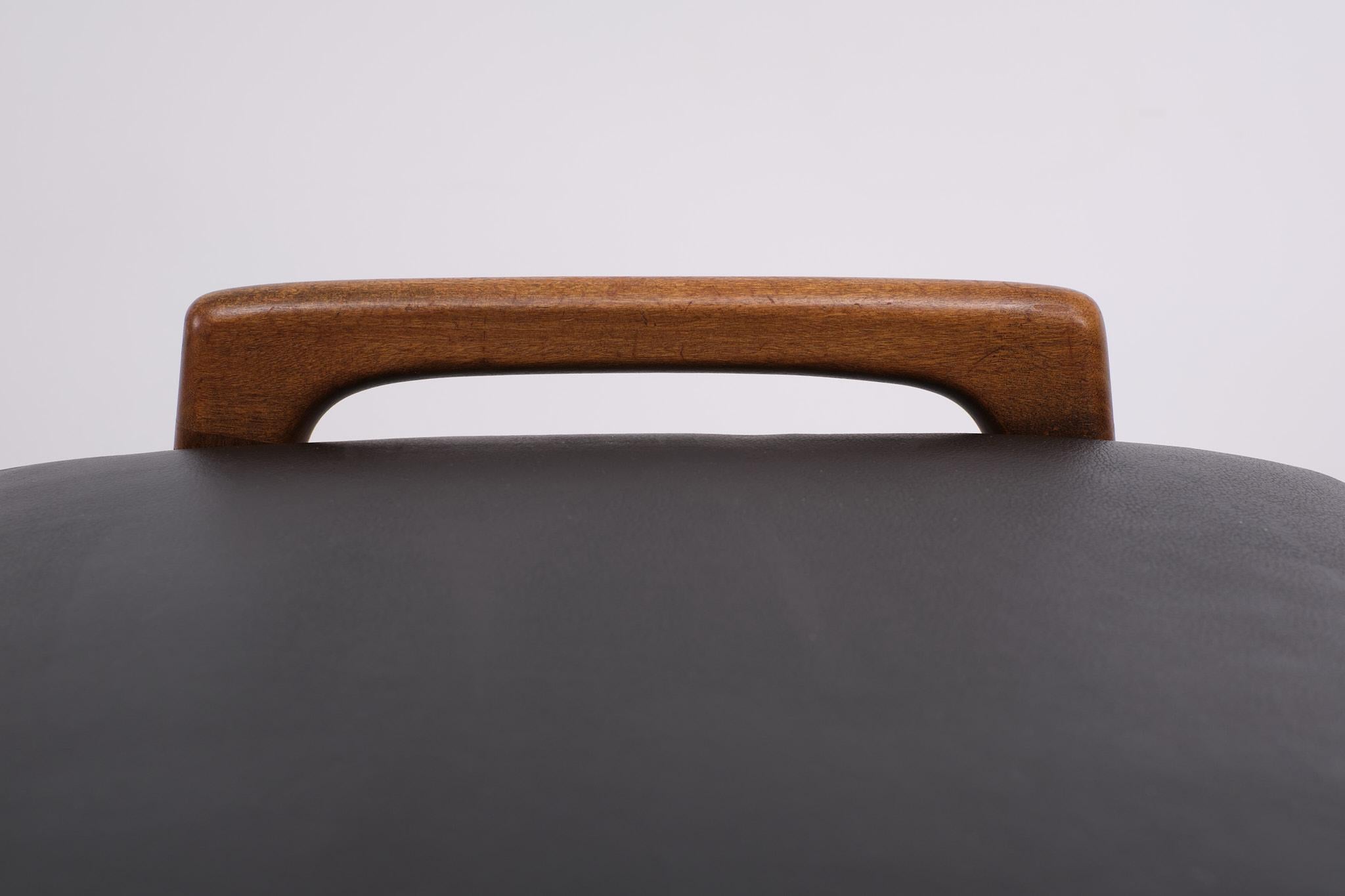 Vintage Teak foot stool, Scandinavian, 1960s 3