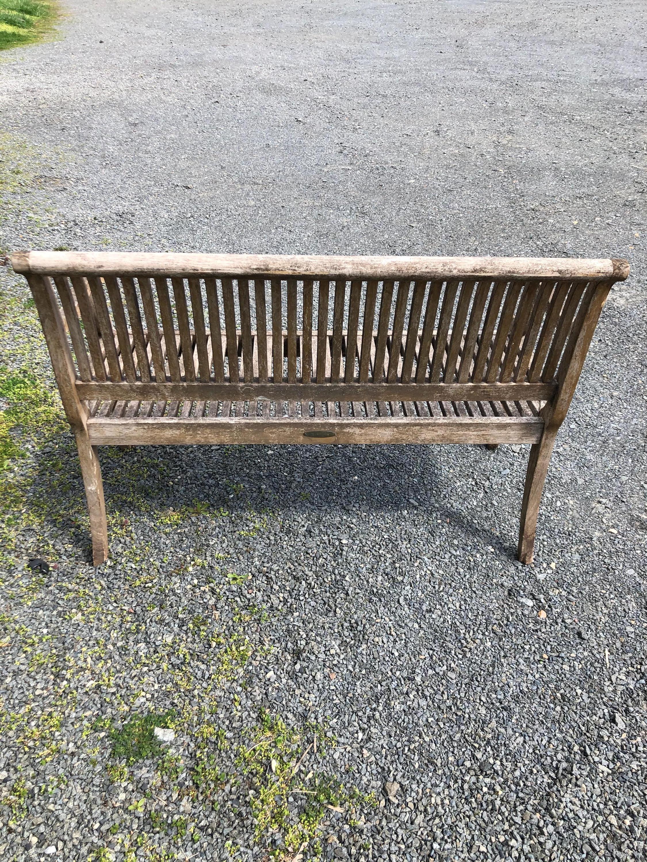 Vintage Teak Garden Bench By Smith And Hawken At 1stdibs