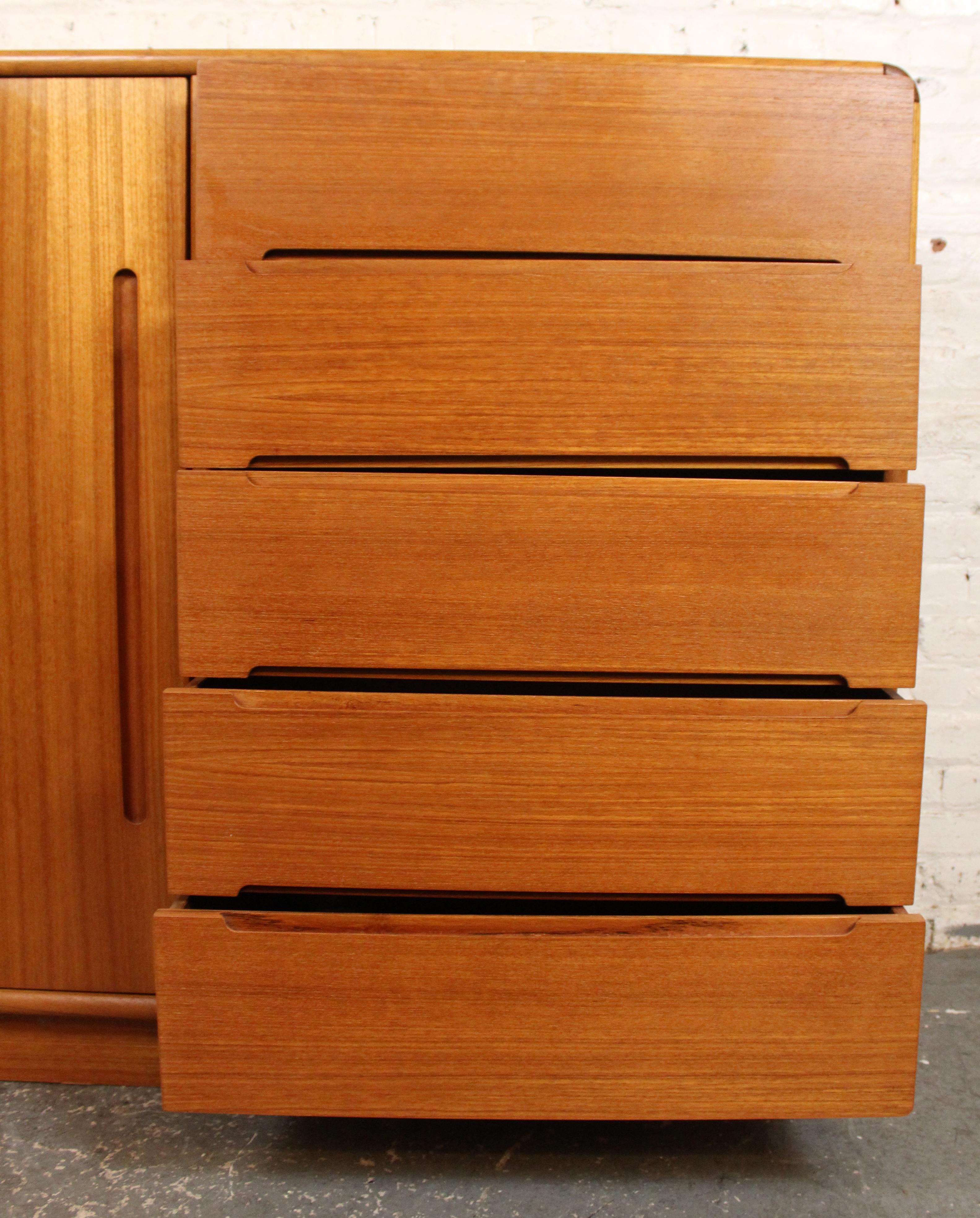 Vintage Teak Gentleman's Chest by Sun Cabinet For Sale 4