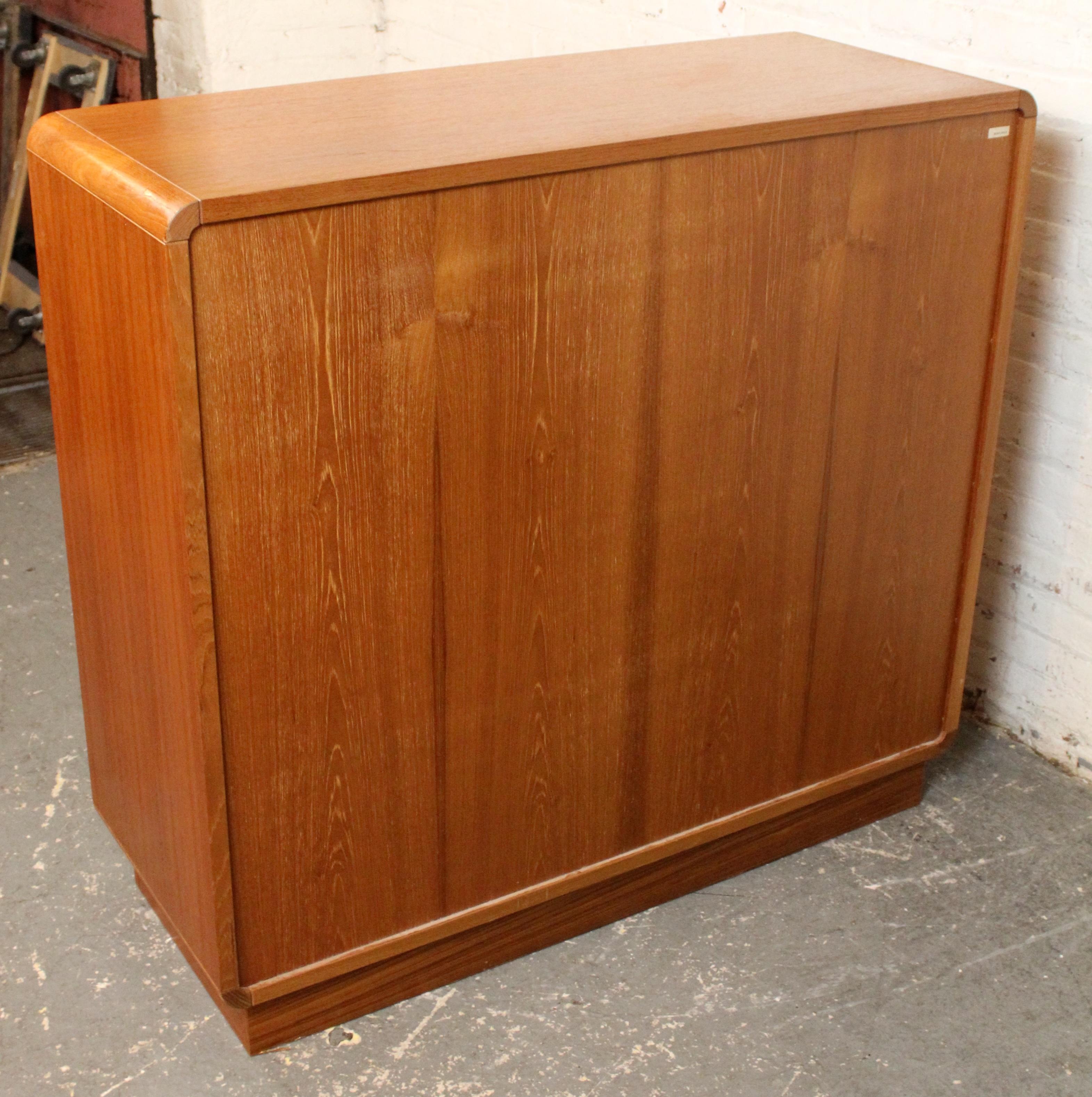 Vintage Teak Gentleman's Chest by Sun Cabinet For Sale 6