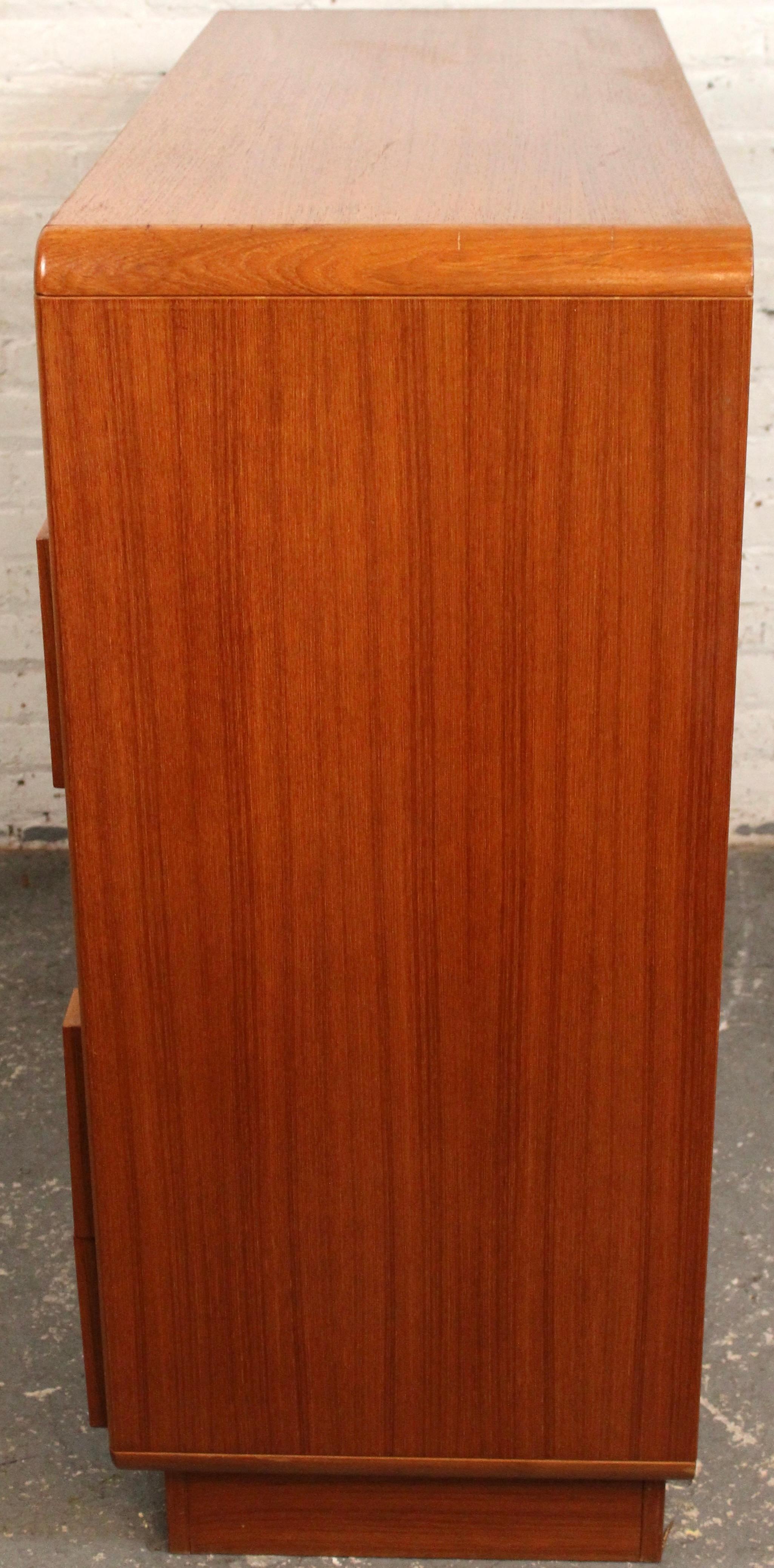 Vintage Teak Gentleman's Chest by Sun Cabinet For Sale 7