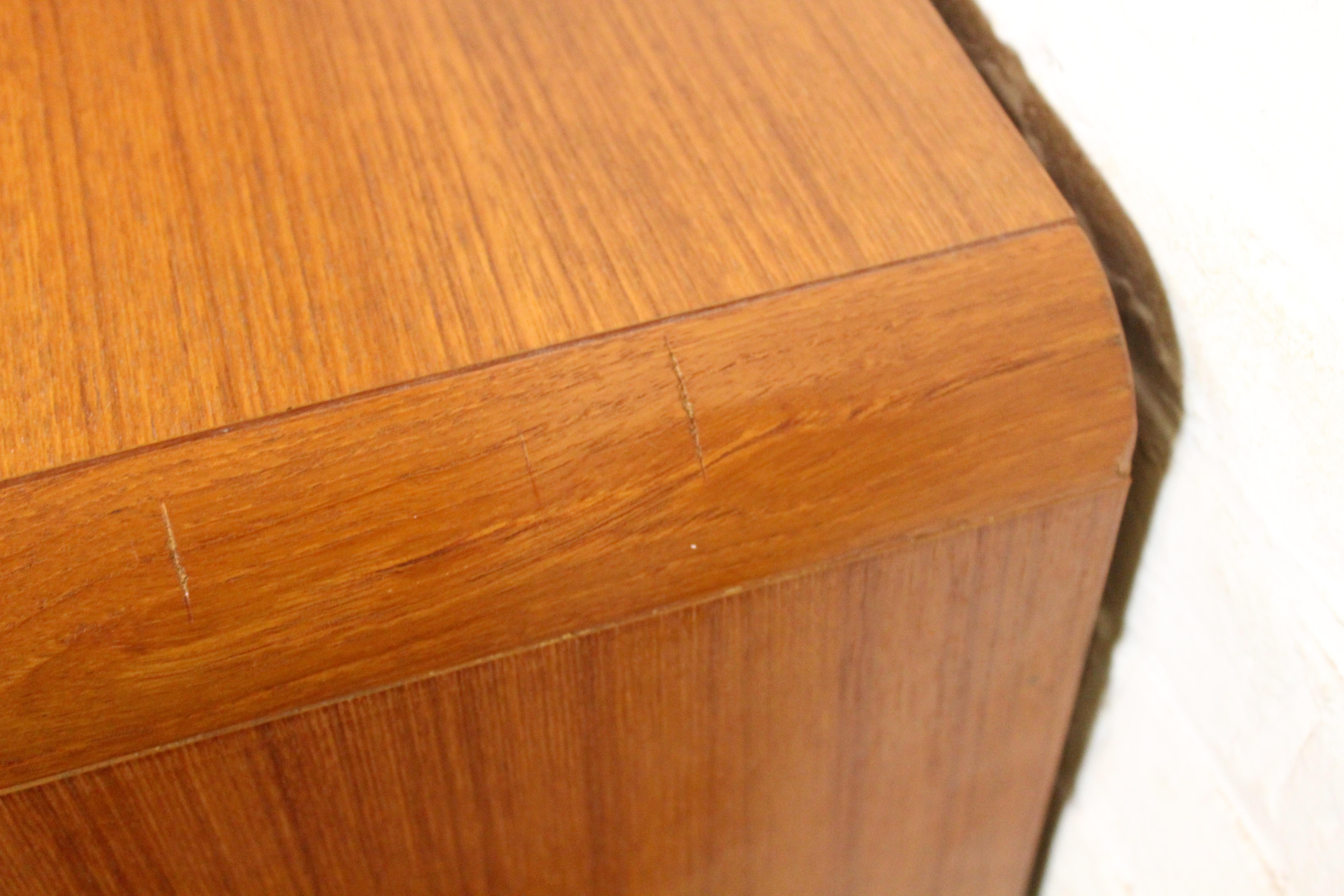 Wood Vintage Teak Gentleman's Chest by Sun Cabinet For Sale
