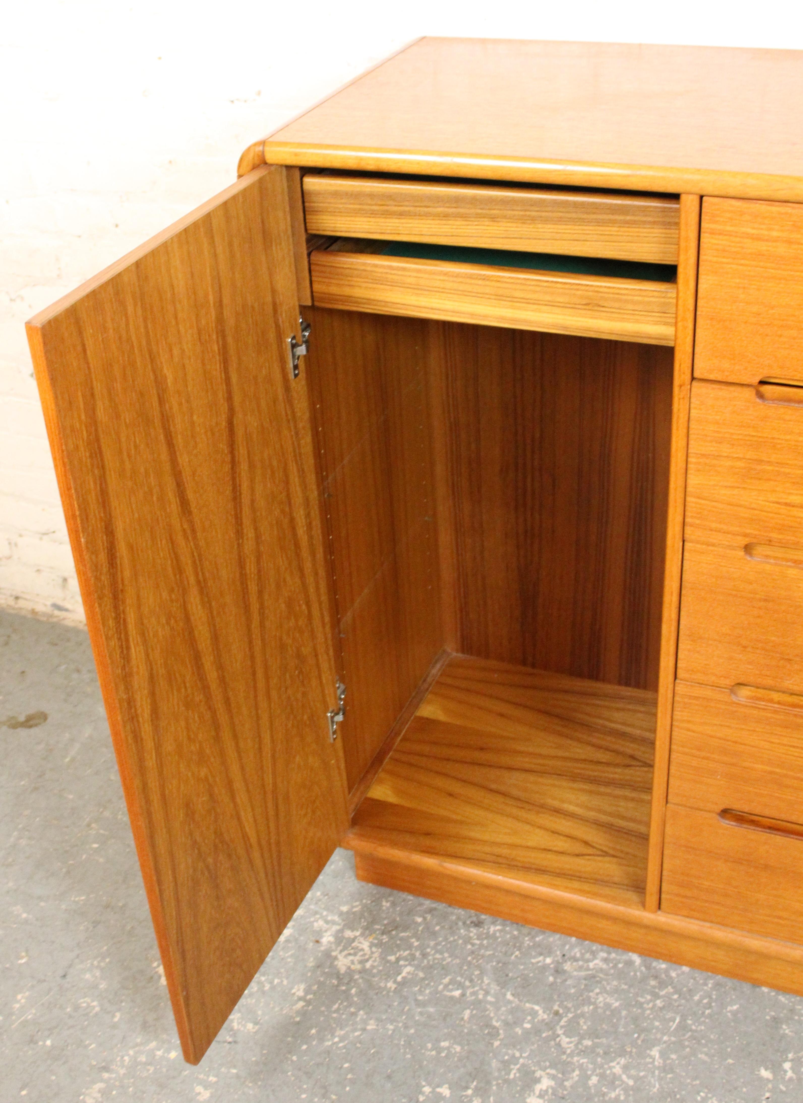 Vintage Teak Gentleman's Chest by Sun Cabinet For Sale 1