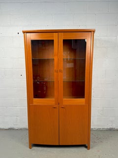 Vintage Teak Glass Cabinet by Skovby