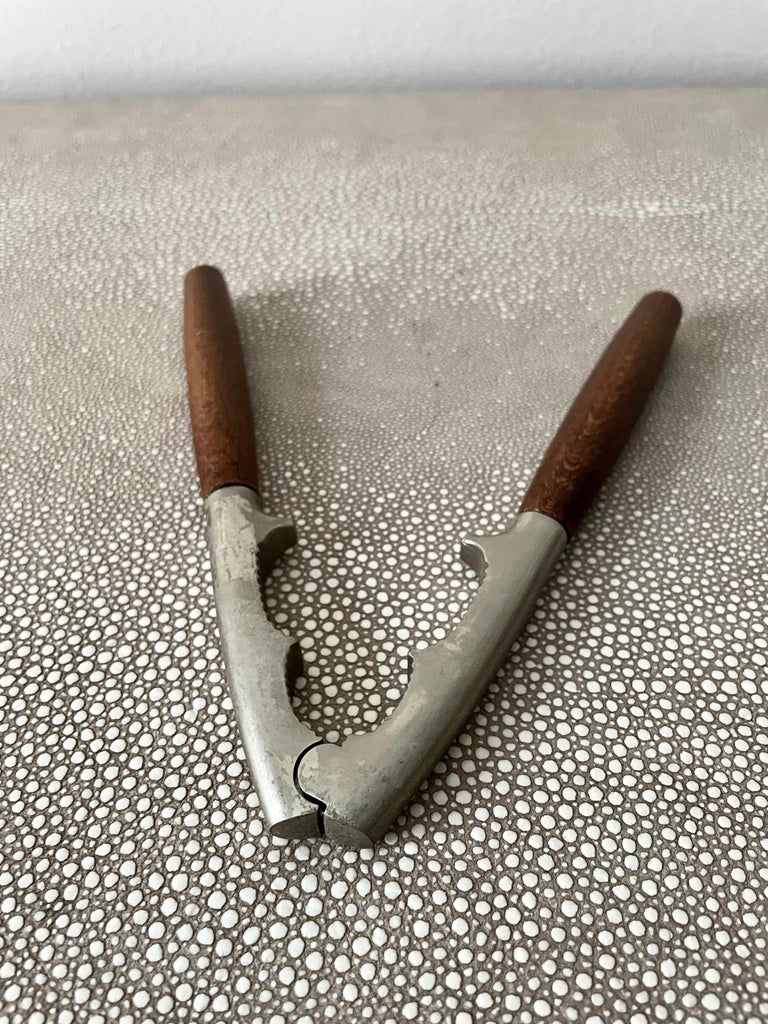 Vintage Teak Handled Nut Cracker For Sale at 1stDibs