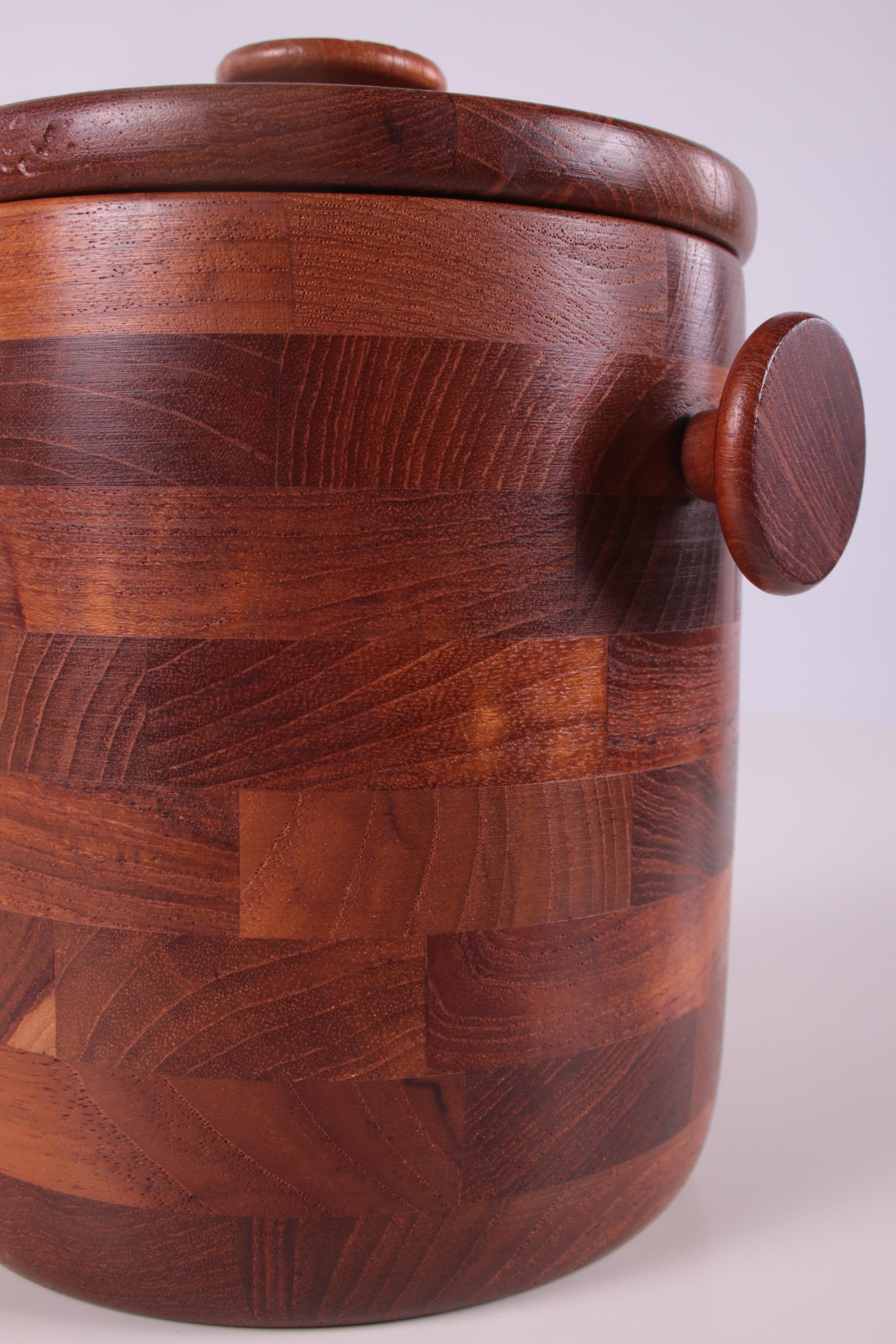 Cubitera Vintage de Teca Diseño Viners of Sheffield en venta 2