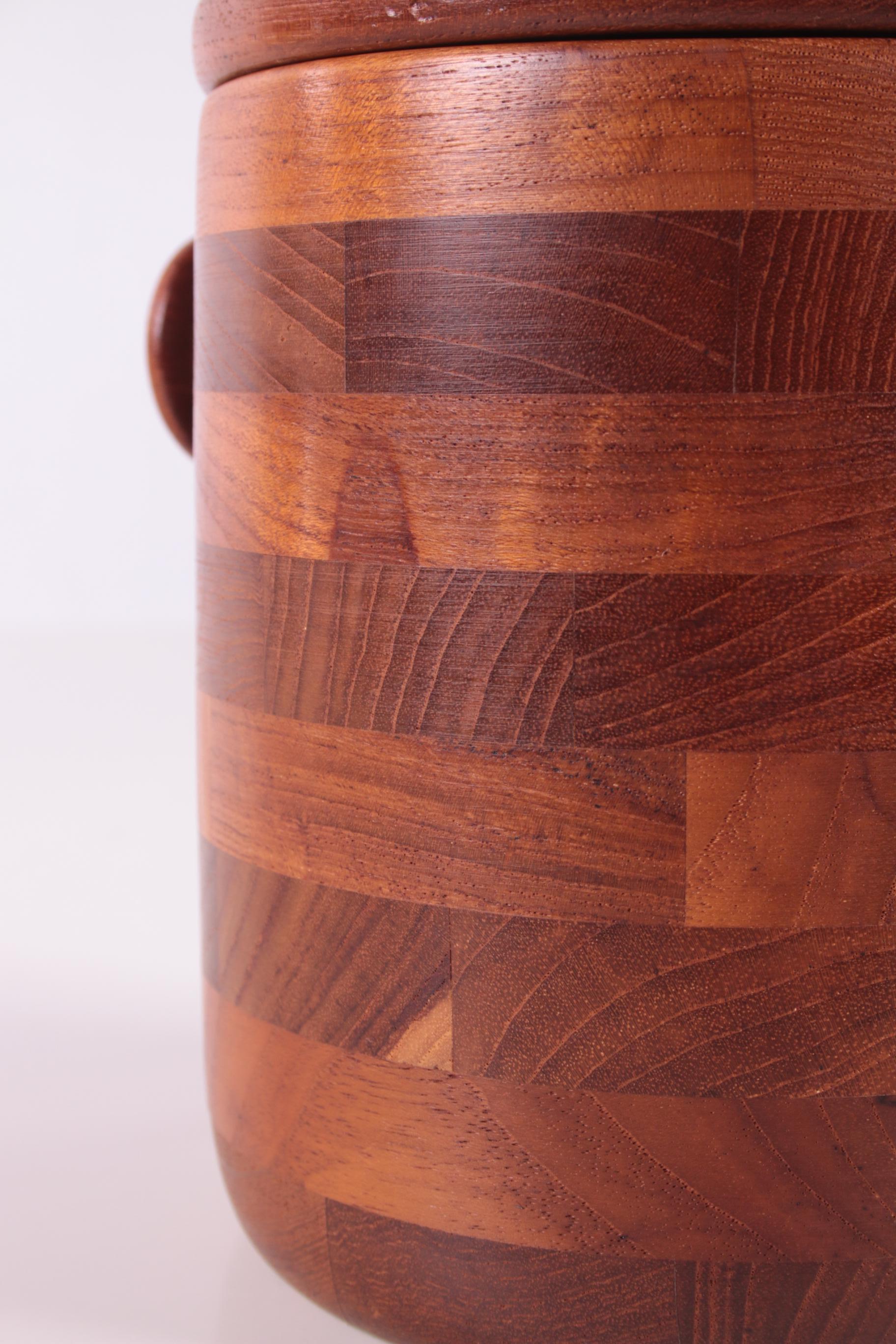 Cubitera Vintage de Teca Diseño Viners of Sheffield en venta 3