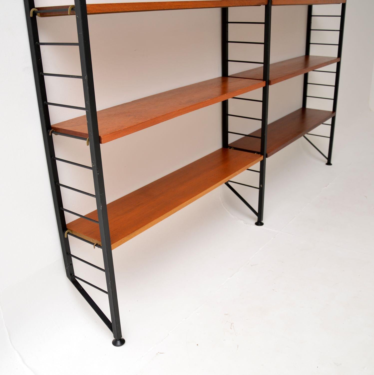 Mid-20th Century Vintage Teak Ladderax Bookcase Shelving