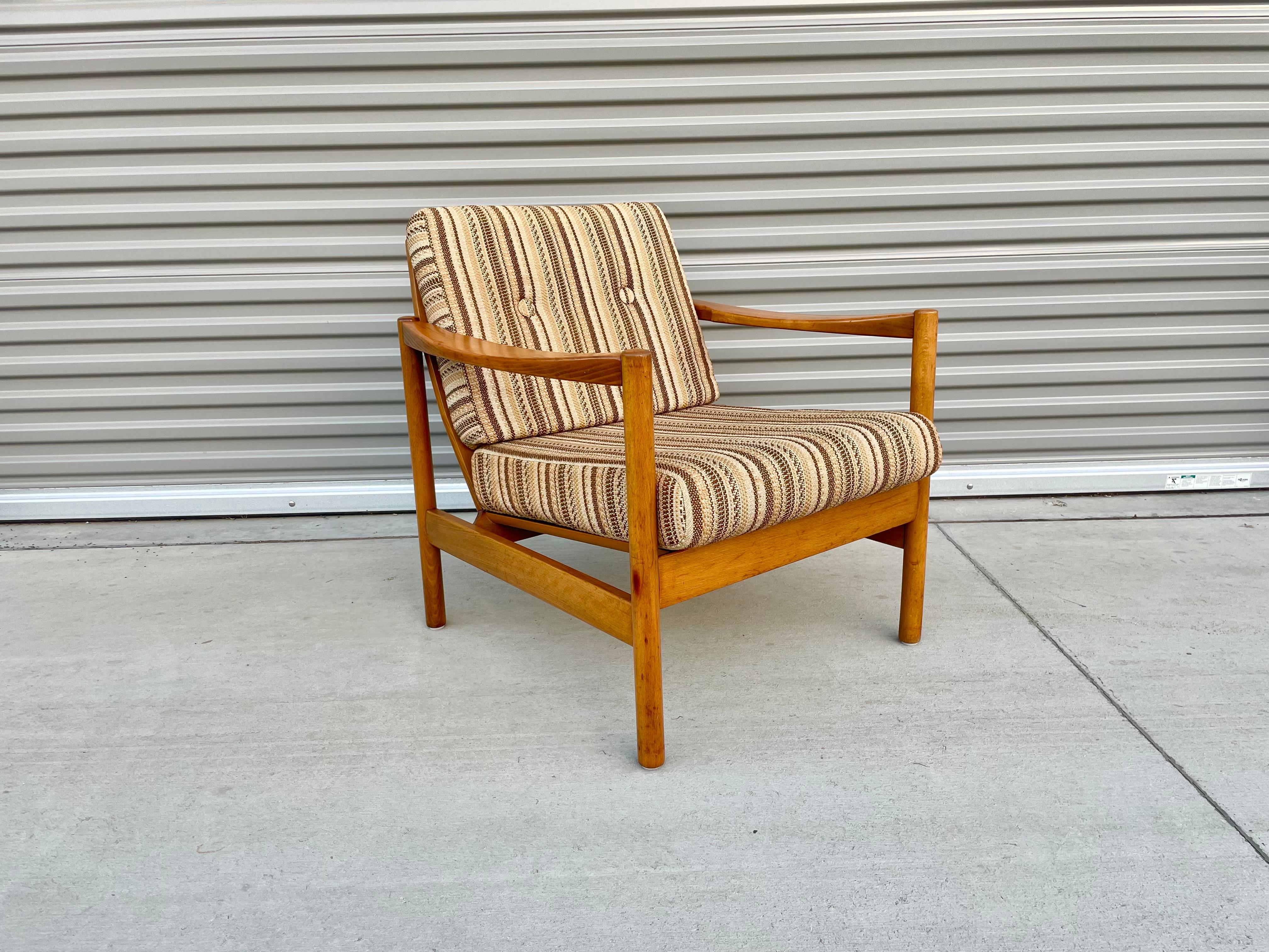 Danish Vintage Teak Lounge Chair For Sale