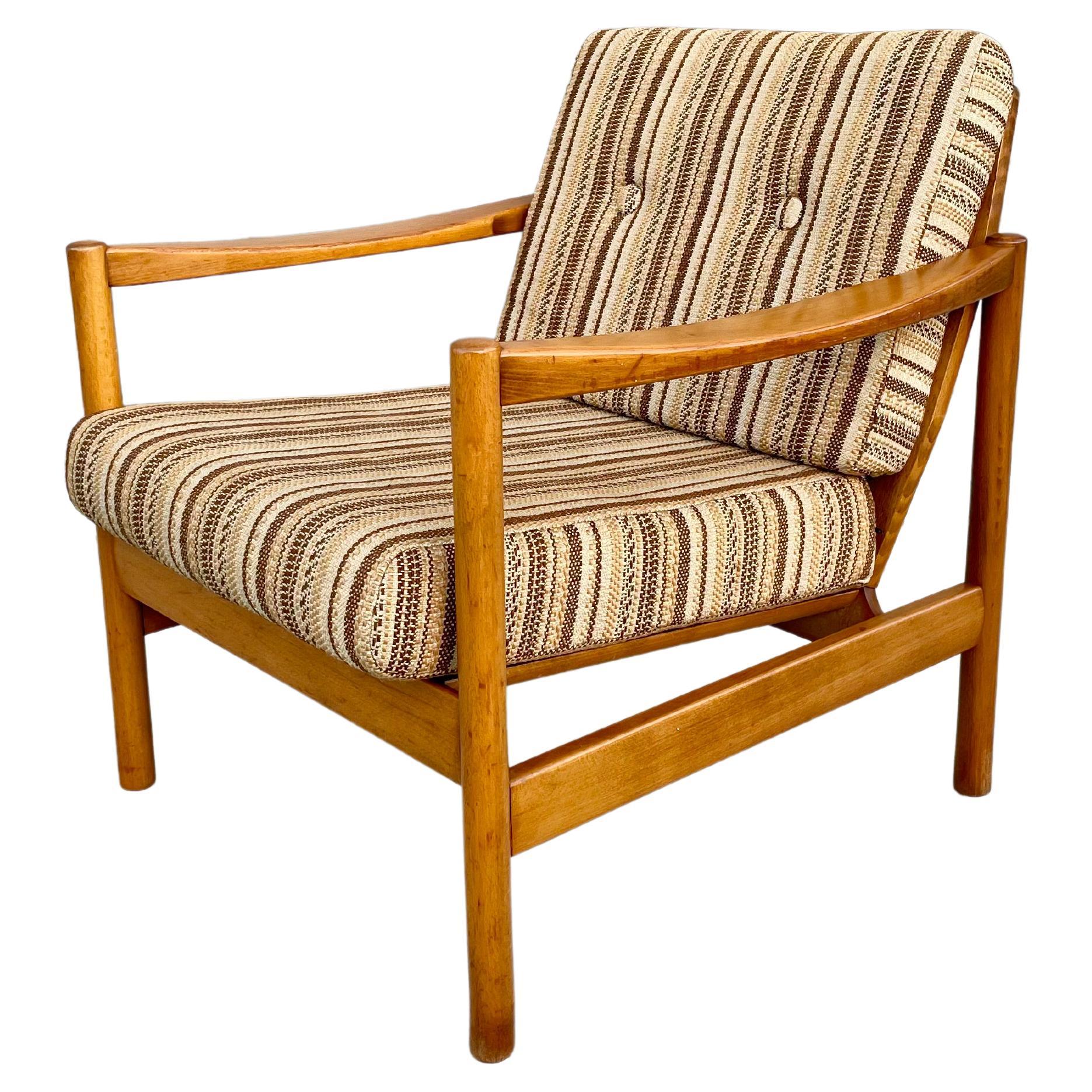 Vintage Teak Lounge Chair For Sale