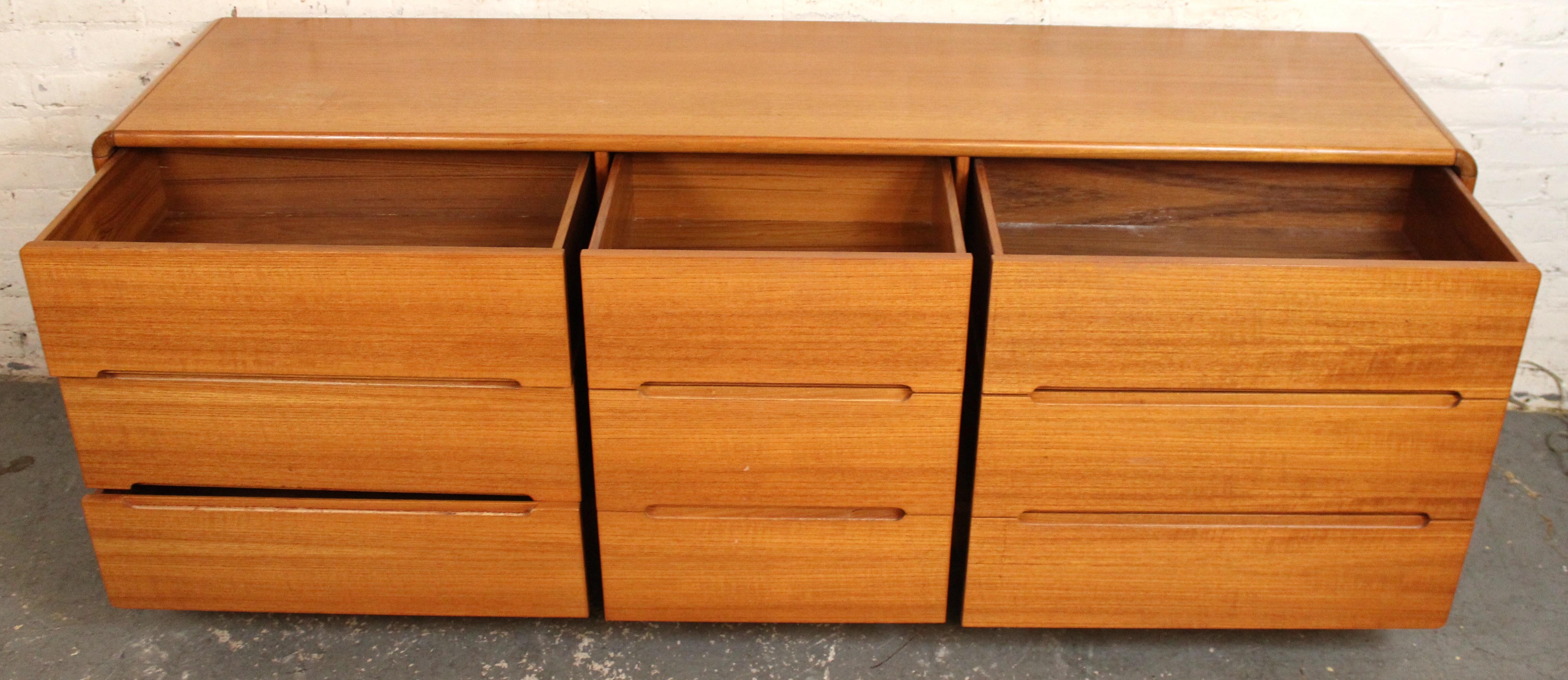 Vintage Teak Lowboy by Sun Cabinet For Sale 3