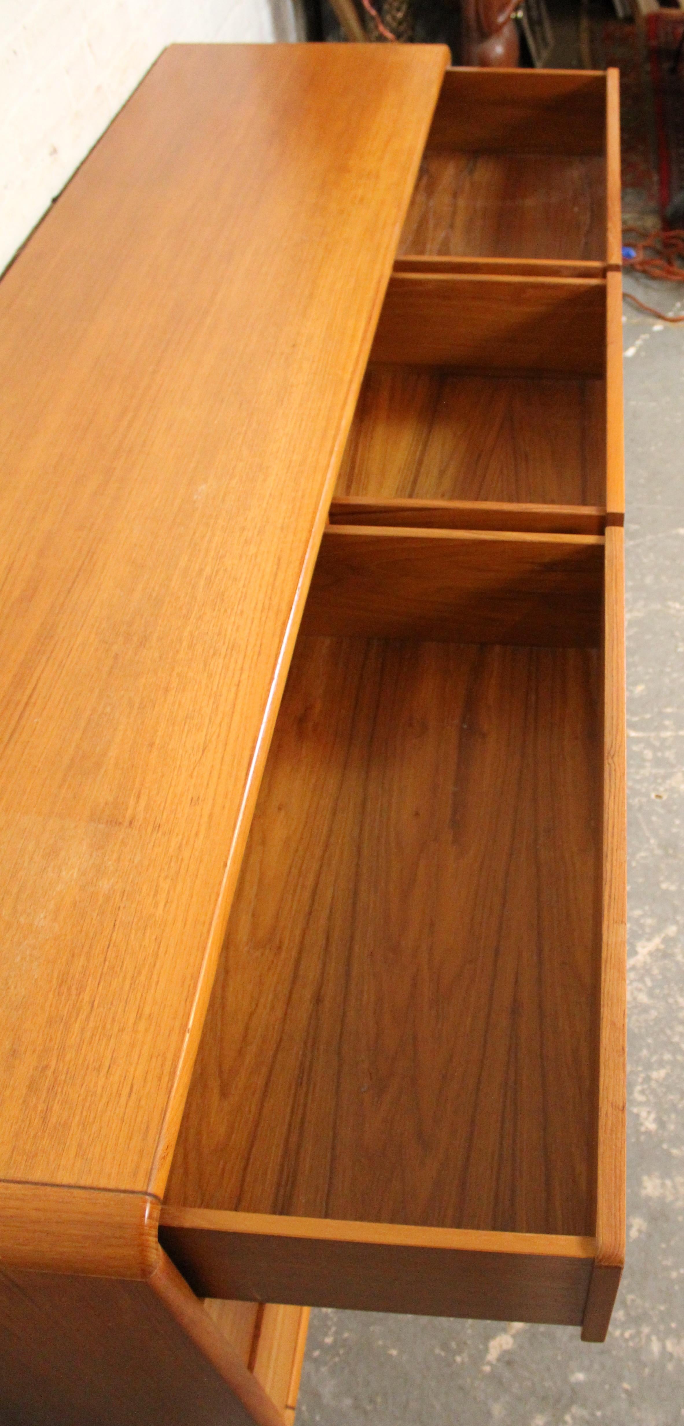 Vintage Teak Lowboy by Sun Cabinet For Sale 5
