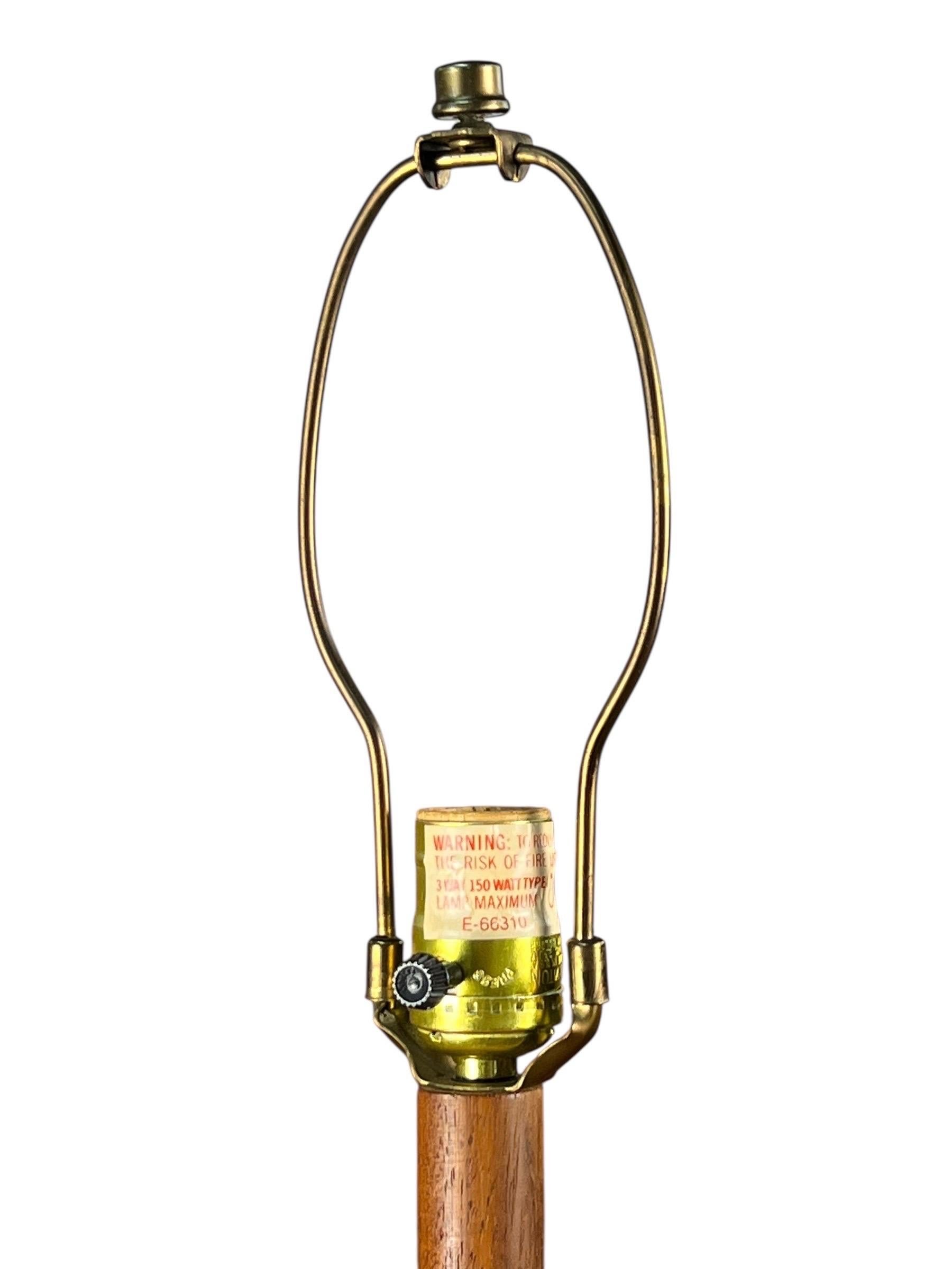 Mid-Century Modern Vintage Teak Martz Floor Lamp for Marshall Studios For Sale