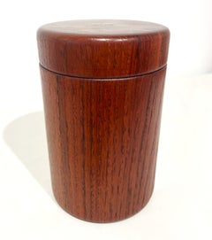 Vintage Teakholz Mid-Century Design Box, dekorativ, CIRCA 1950