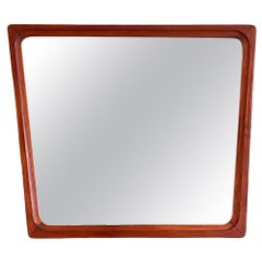Vintage teak mirror, Denmark 1960s