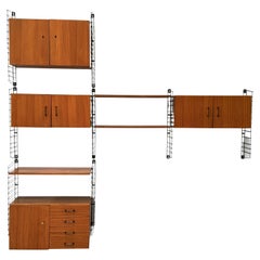 Modulares Vintage-Wandsystem aus Teakholz von Tomado für Musterring, 1960er Jahre.