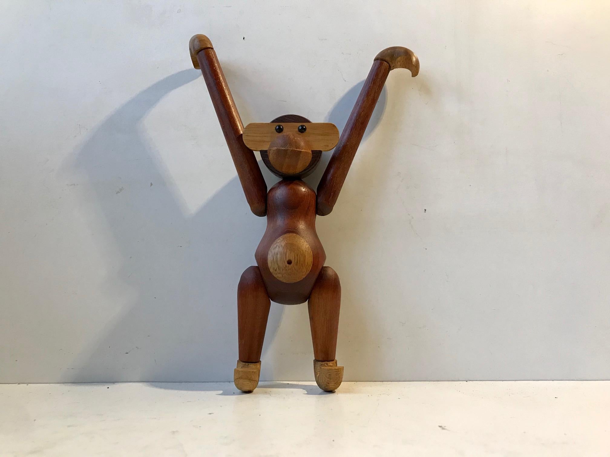 Danish Vintage Teak Monkey by Kay Bojesen, 1970s