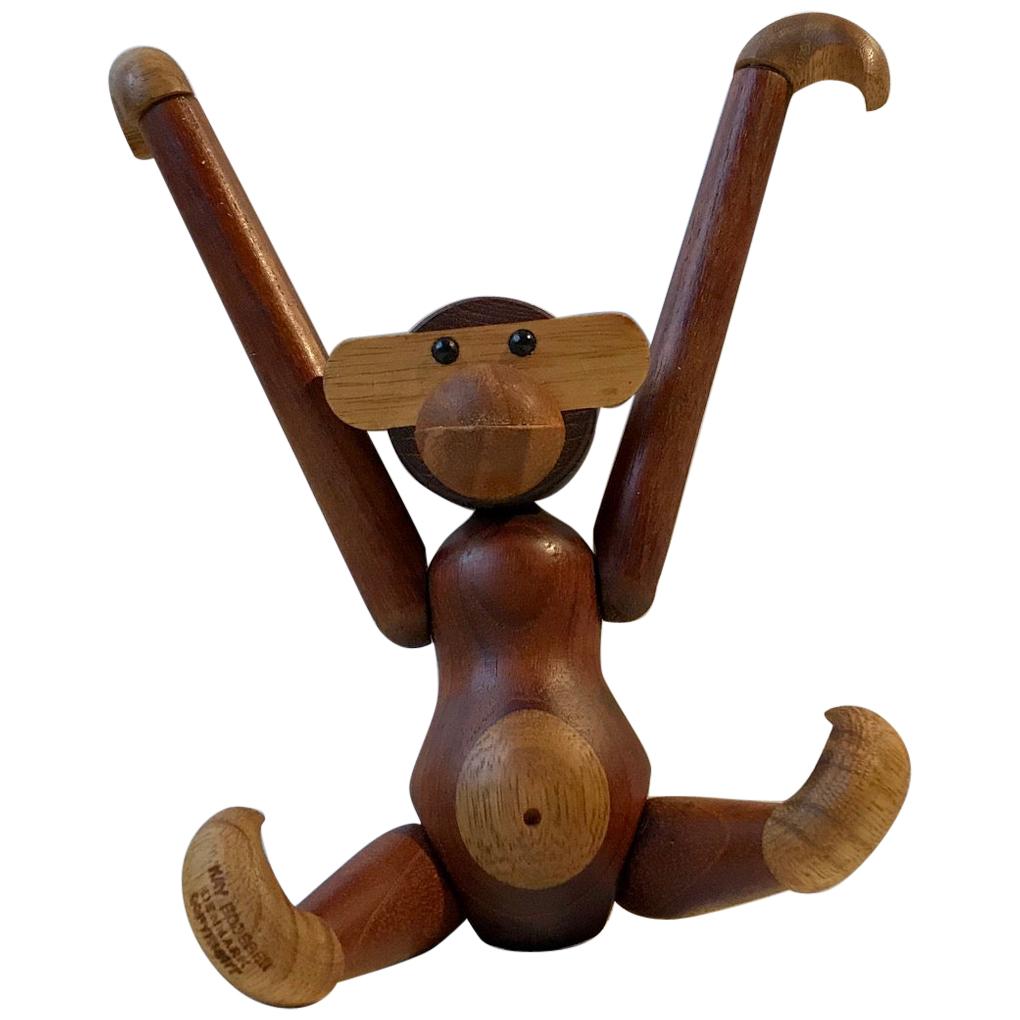 Vintage Teak Monkey by Kay Bojesen, 1970s