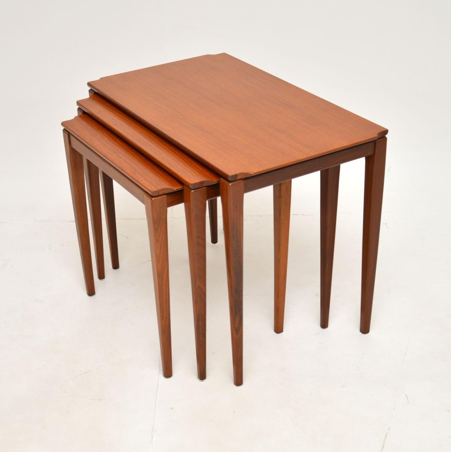 Vintage Teak Nest of Tables by Richard Hornby In Good Condition In London, GB