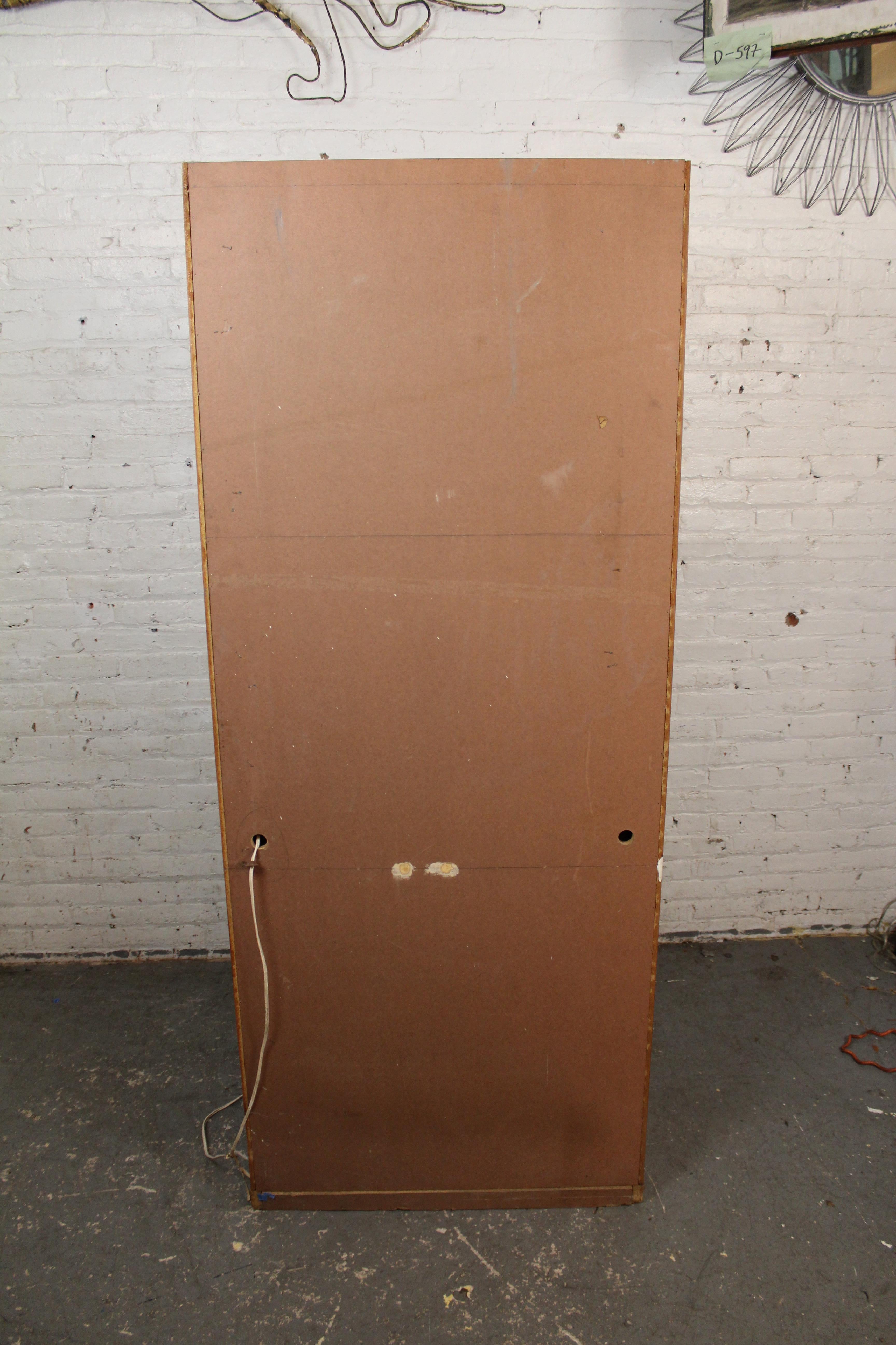 Late 20th Century Vintage Teak Pentagonal Wine Cabinet by Dillingham For Sale