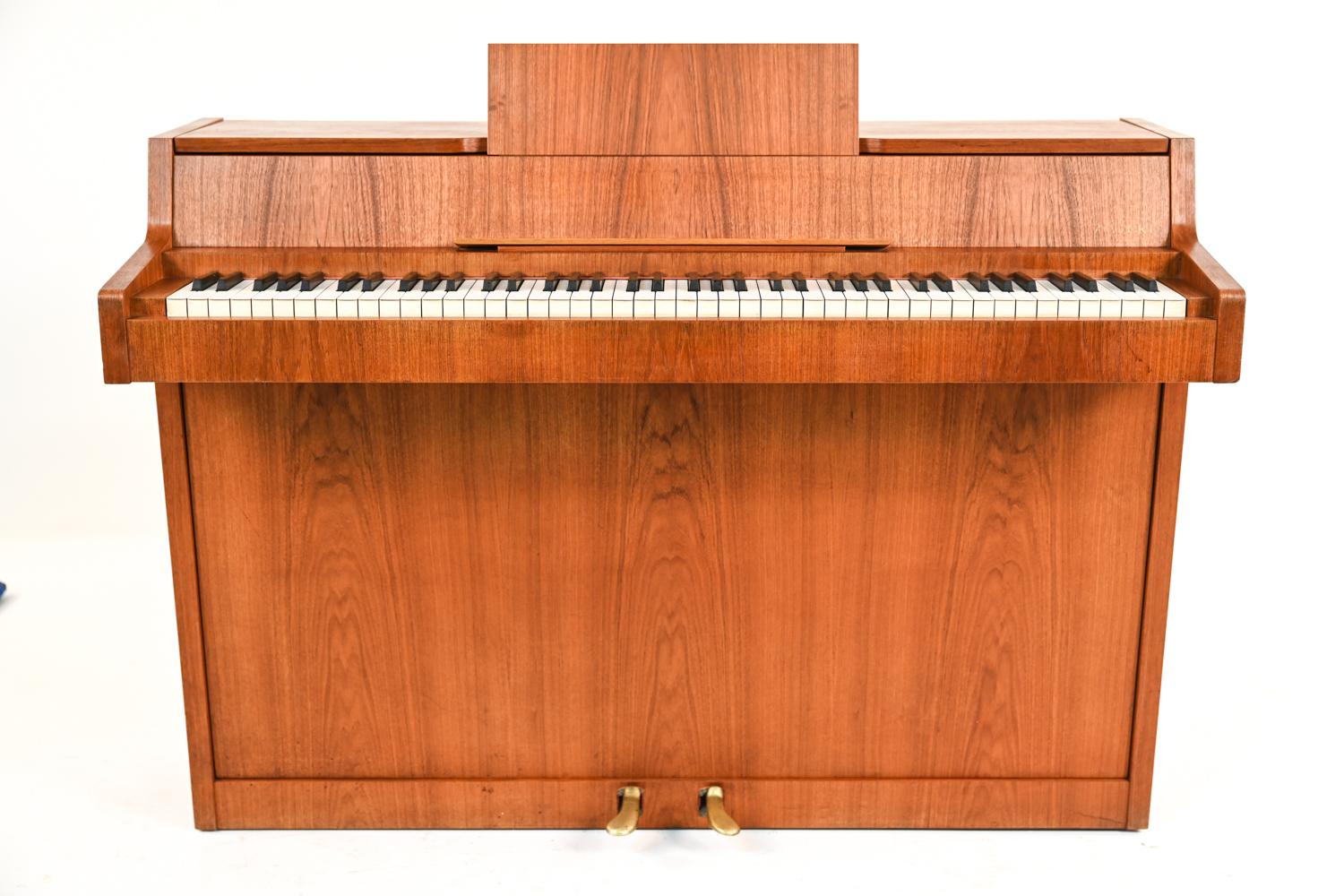 Mid-Century Modern Vintage Teak Pianette by Louis Zwicki, 1960s