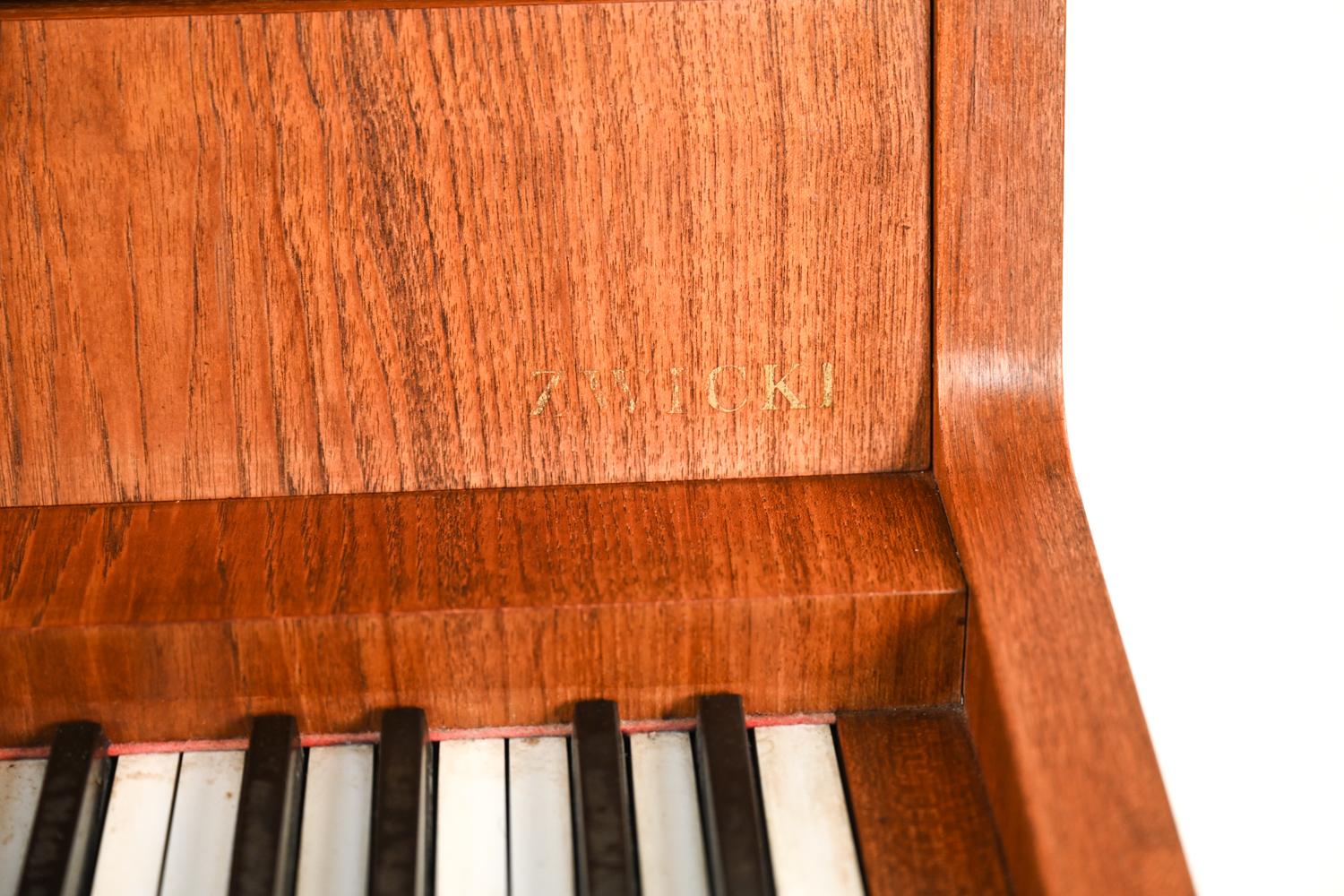 Danish Vintage Teak Pianette by Louis Zwicki, 1960s