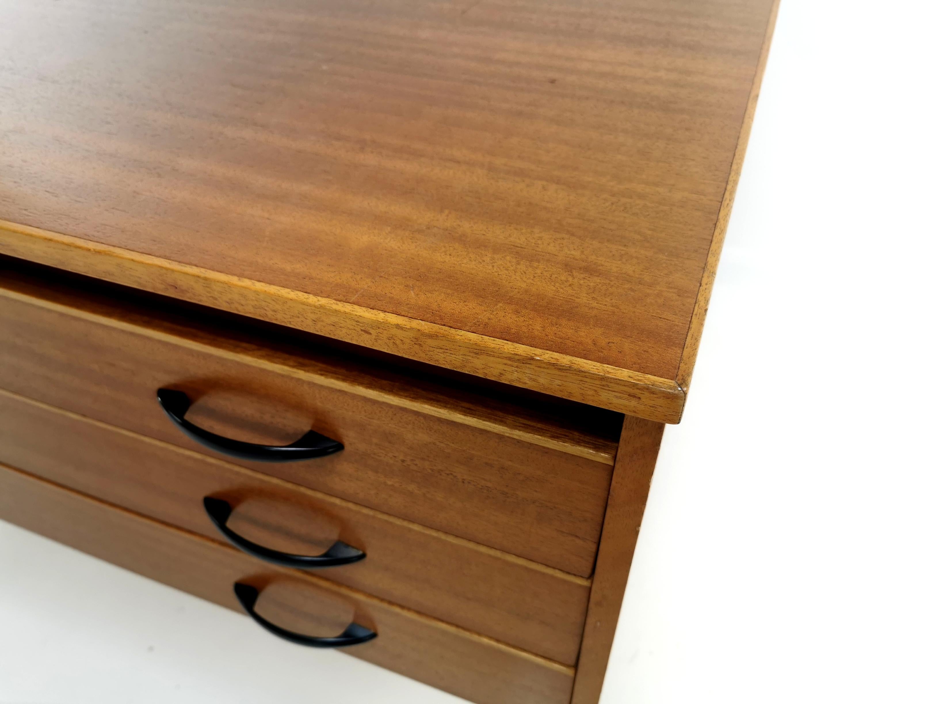 Vintage Teak Plan Chest of Drawers Artists Map Table Midcentury In Good Condition In STOKE ON TRENT, GB