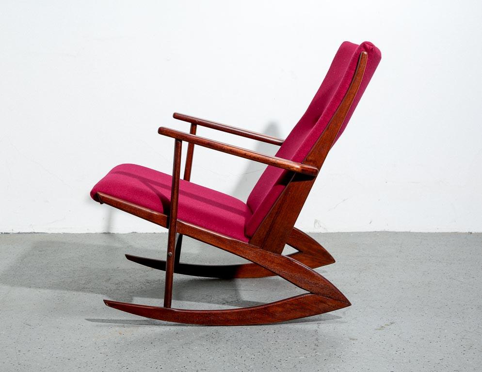 Mid-Century Modern Chaise à bascule vintage en teck de Georg Jensen en vente