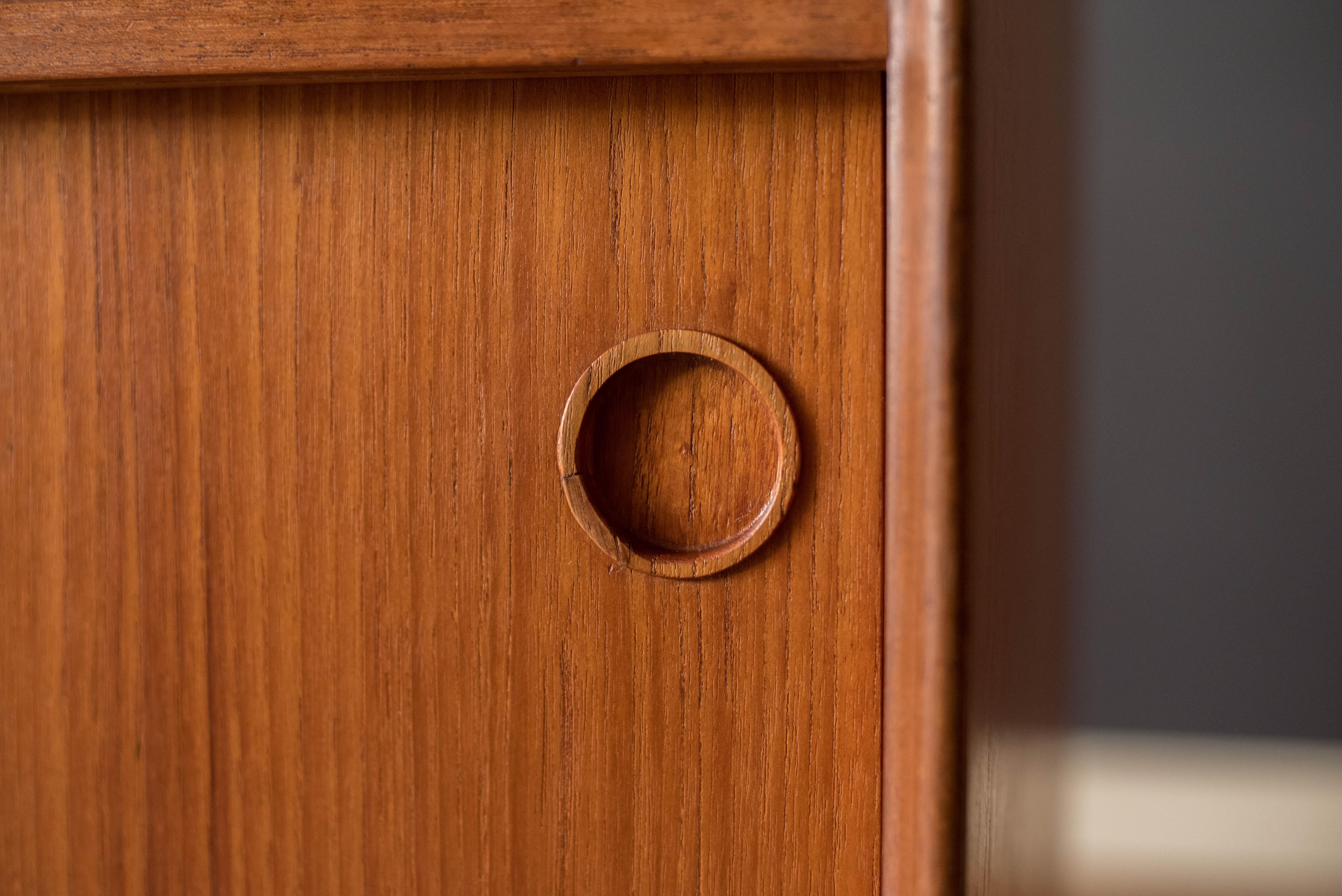 Vintage Teak Scandinavian Sideboard Credenza by Gustav Bahus 2