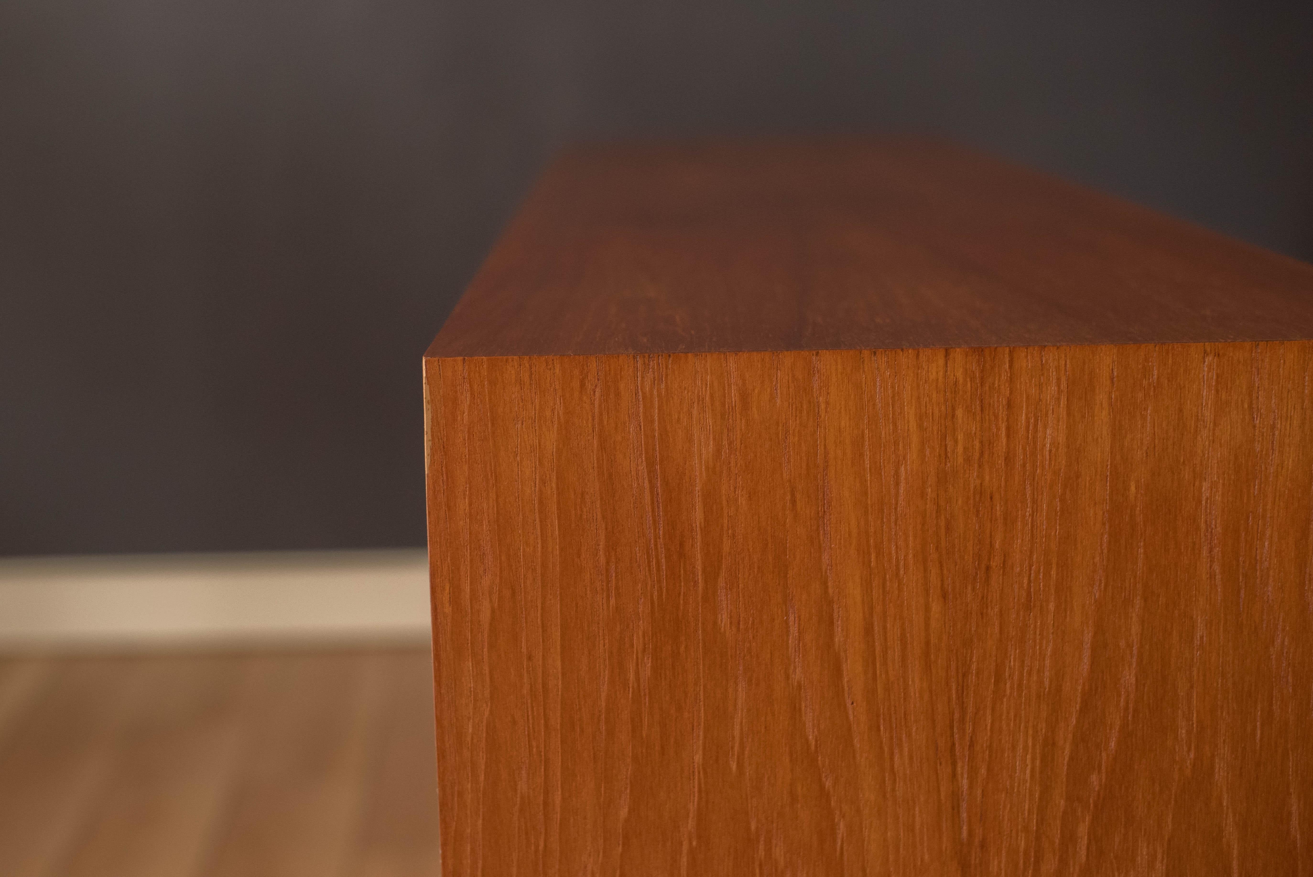 Vintage Teak Scandinavian Sideboard Credenza by Gustav Bahus 7