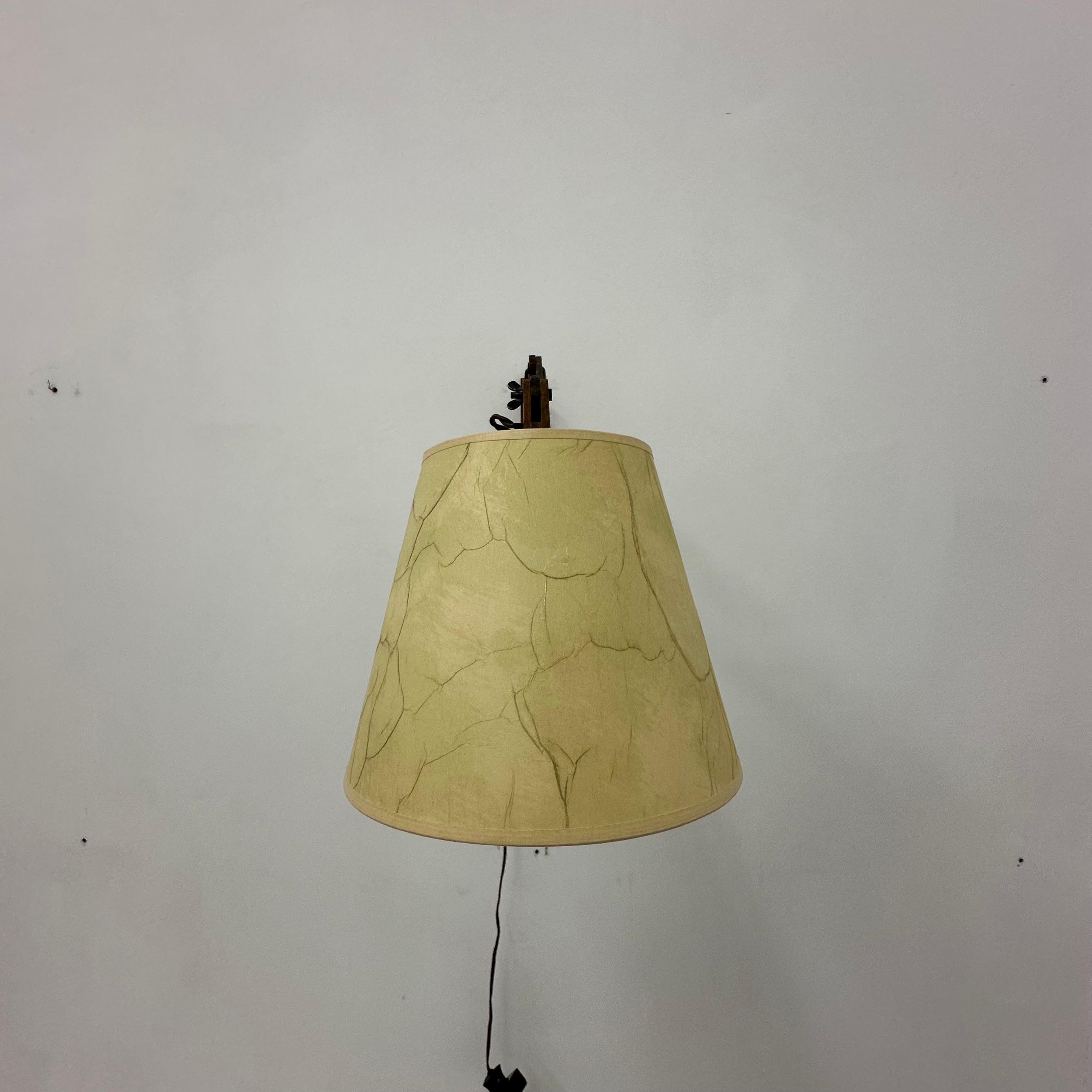Lampe murale à ciseaux en teck vintage, années 1960 en vente 8
