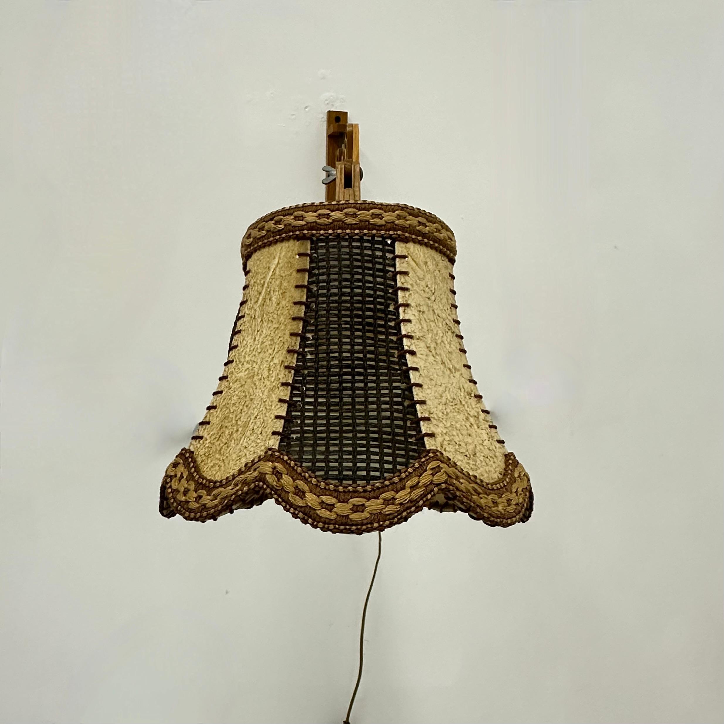 Lampe murale à ciseaux en teck vintage, années 1960 en vente 14