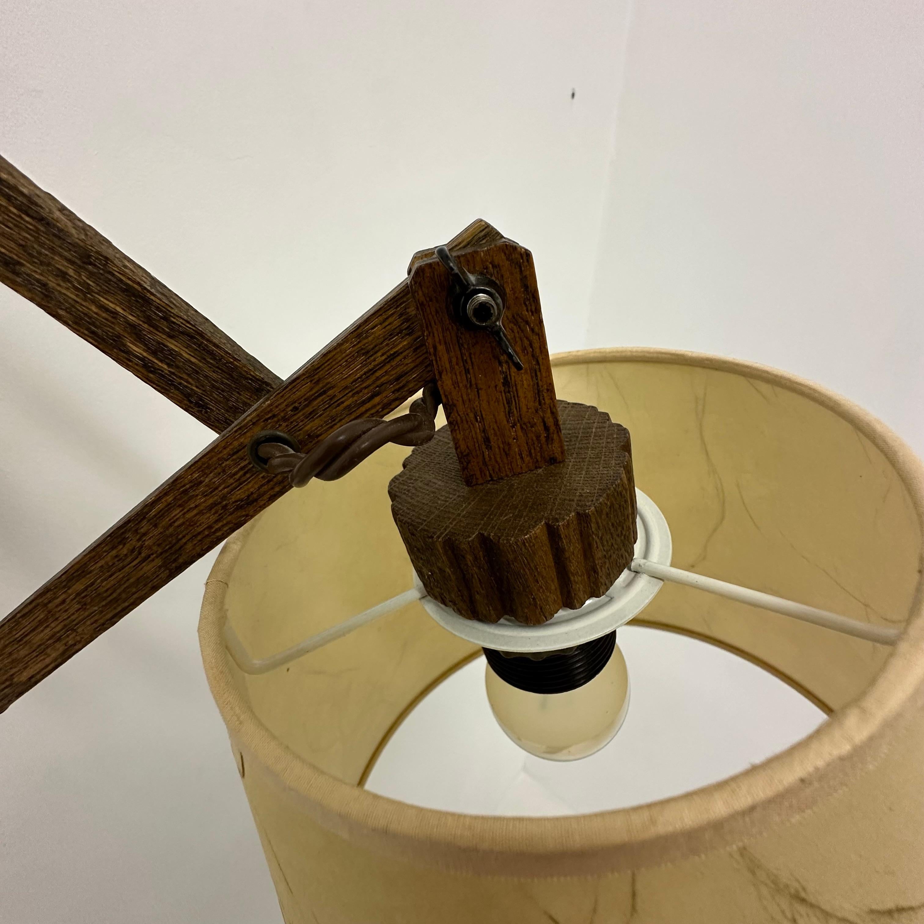 Lampe murale à ciseaux en teck vintage, années 1960 en vente 13