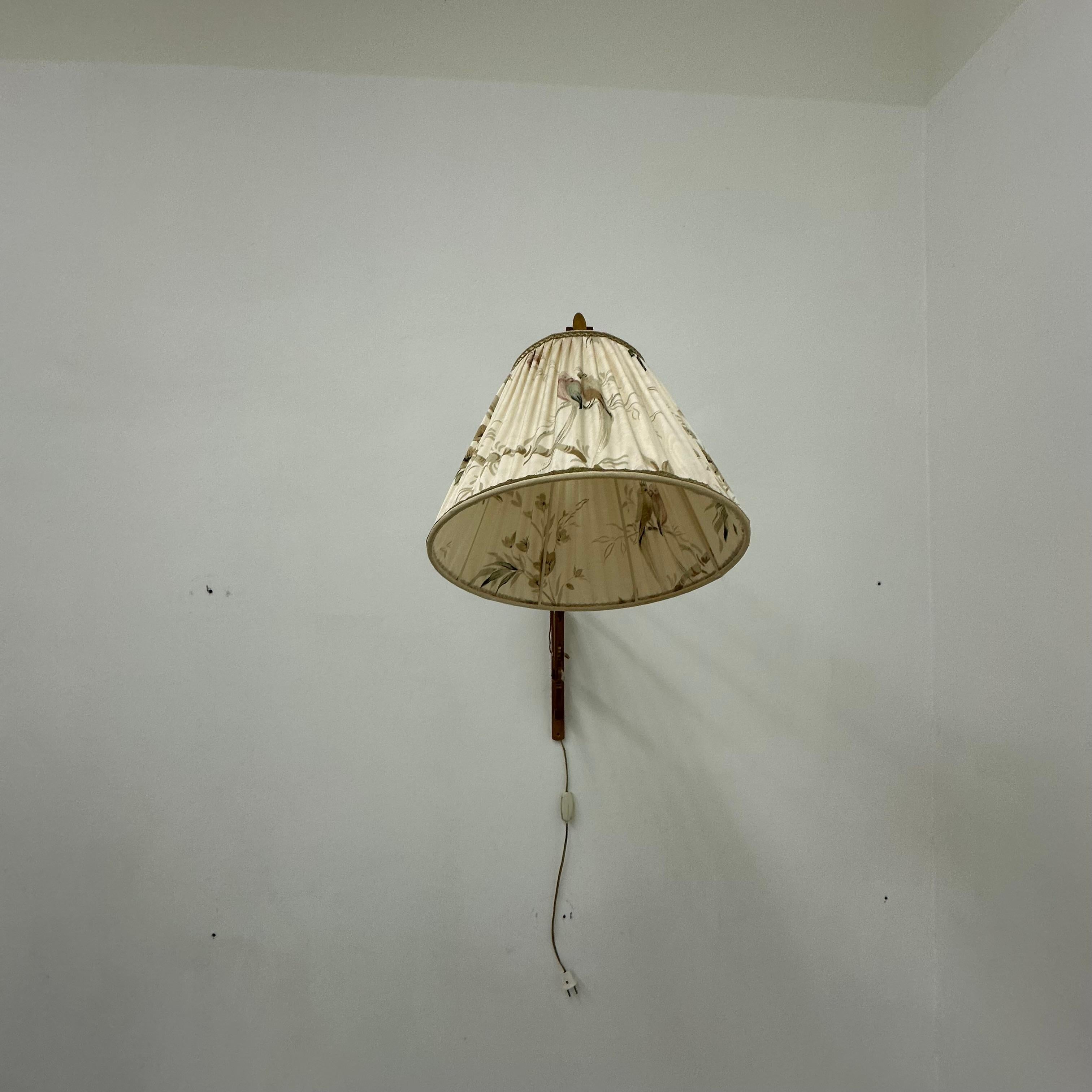 Teak Vintage teak scissors wall lamp by T. Zweers  , 1960s